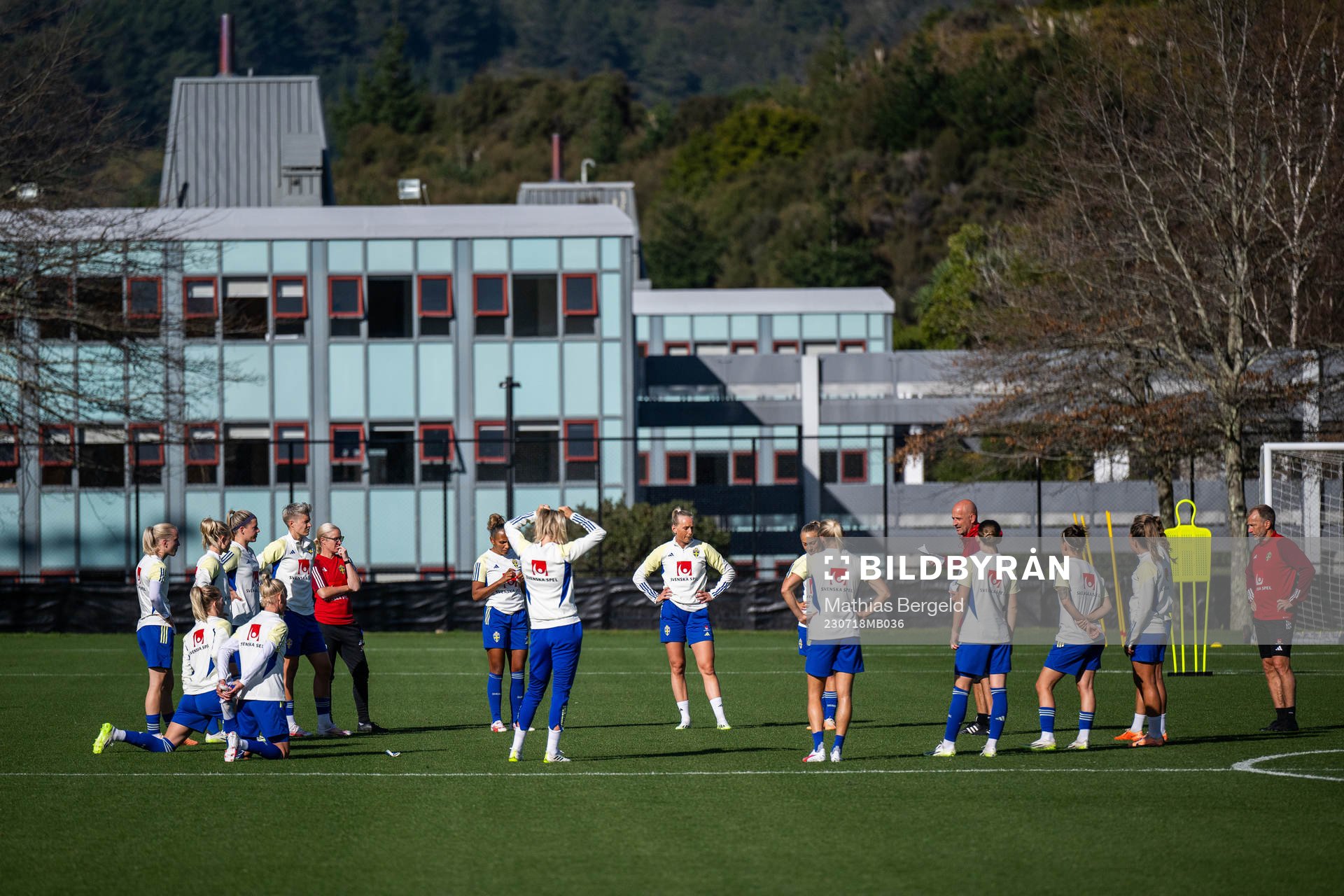 Players of the Swedish women's national football team at a
