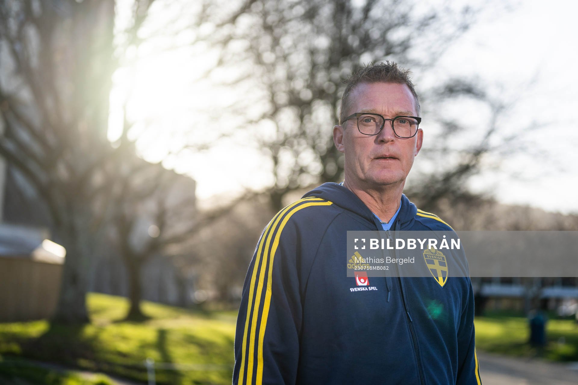 Goalkeeper coach Leif Troedsson of the Swedish women's