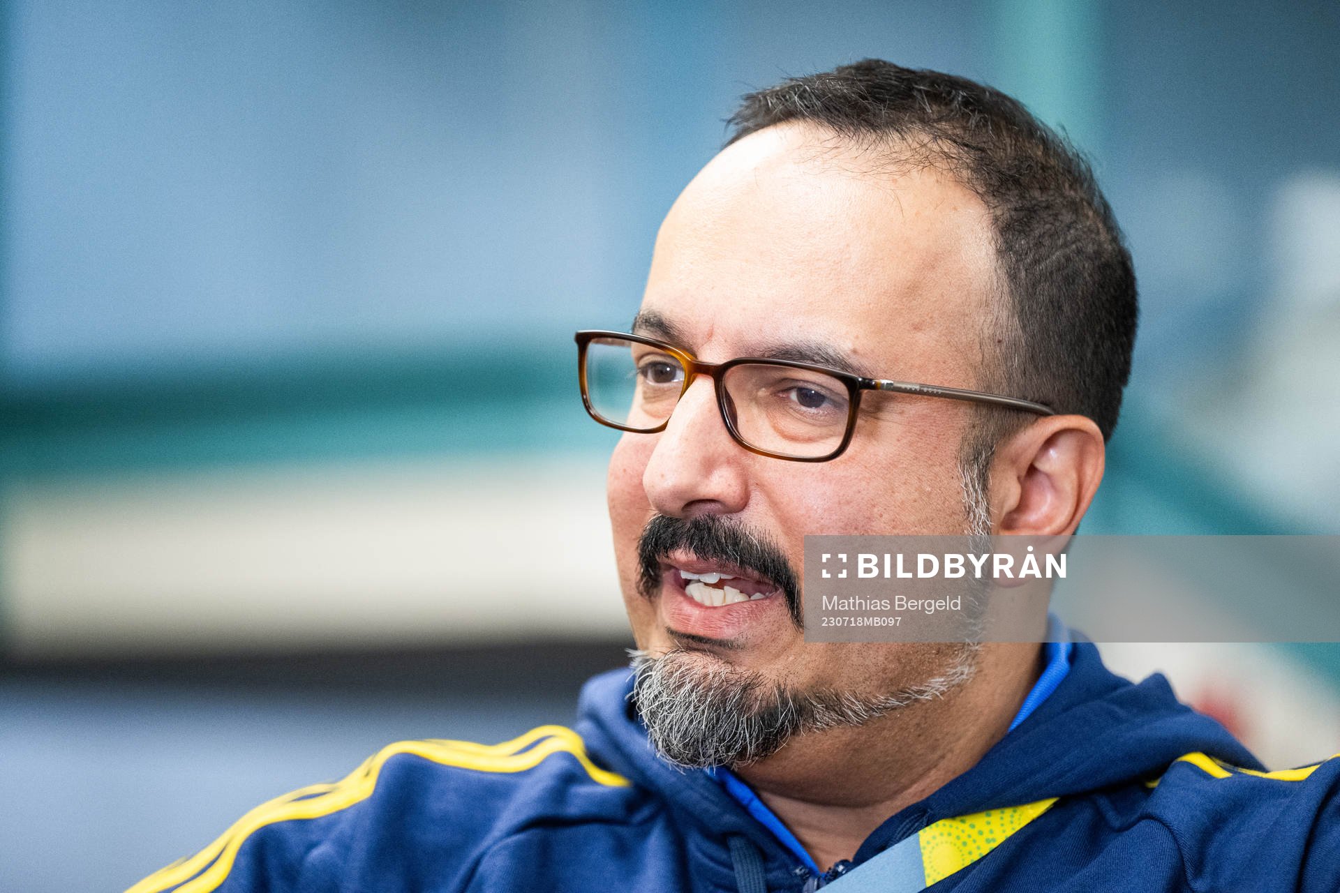 Medical doctor Houman Ebrahimi of the Swedish women's