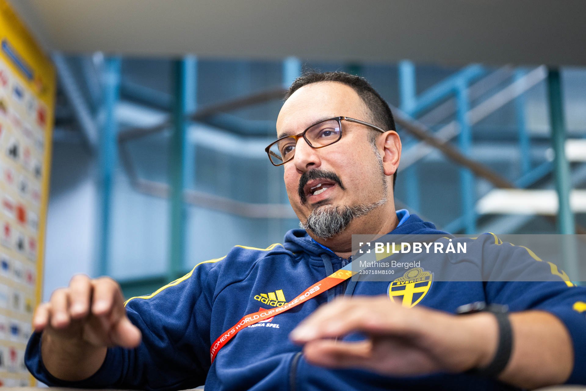 Medical doctor Houman Ebrahimi of the Swedish women's