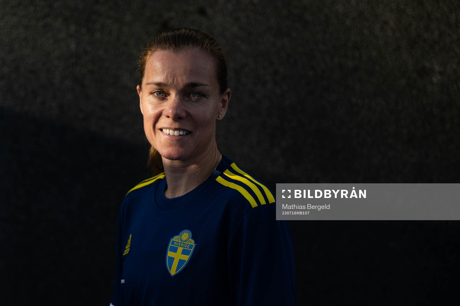 Equipment manager Sara Thunebro of the Swedish women's