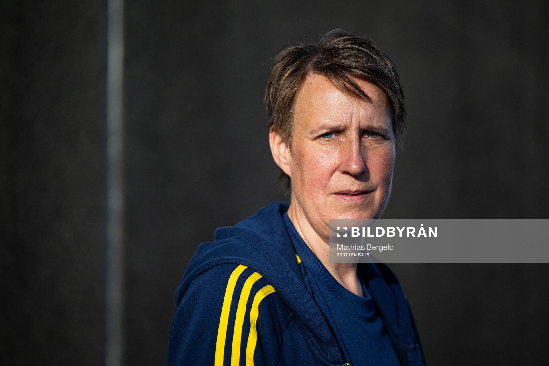 Equipment manager Jessica Karlsson of the Swedish women's