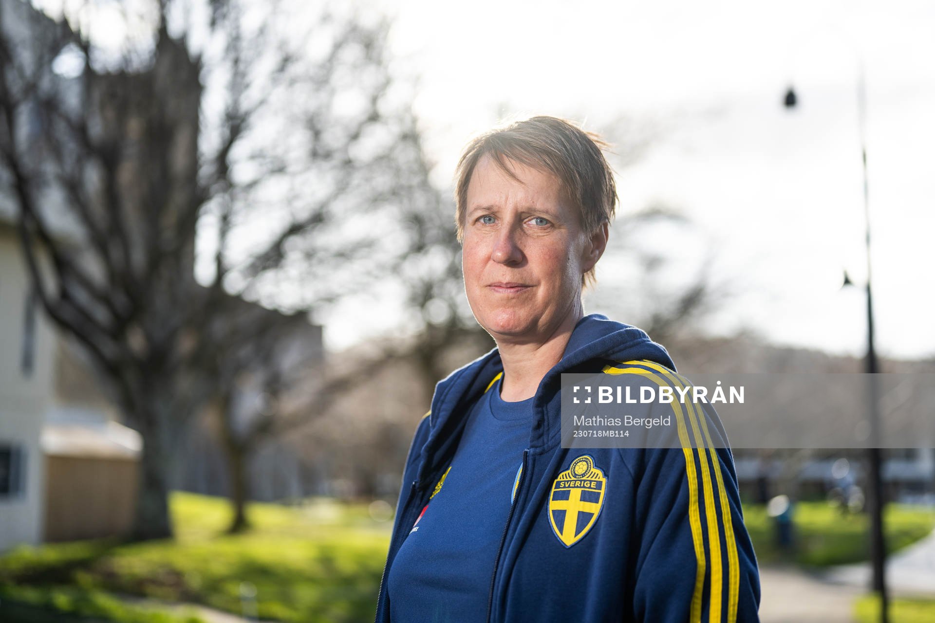 Equipment manager Jessica Karlsson of the Swedish women's