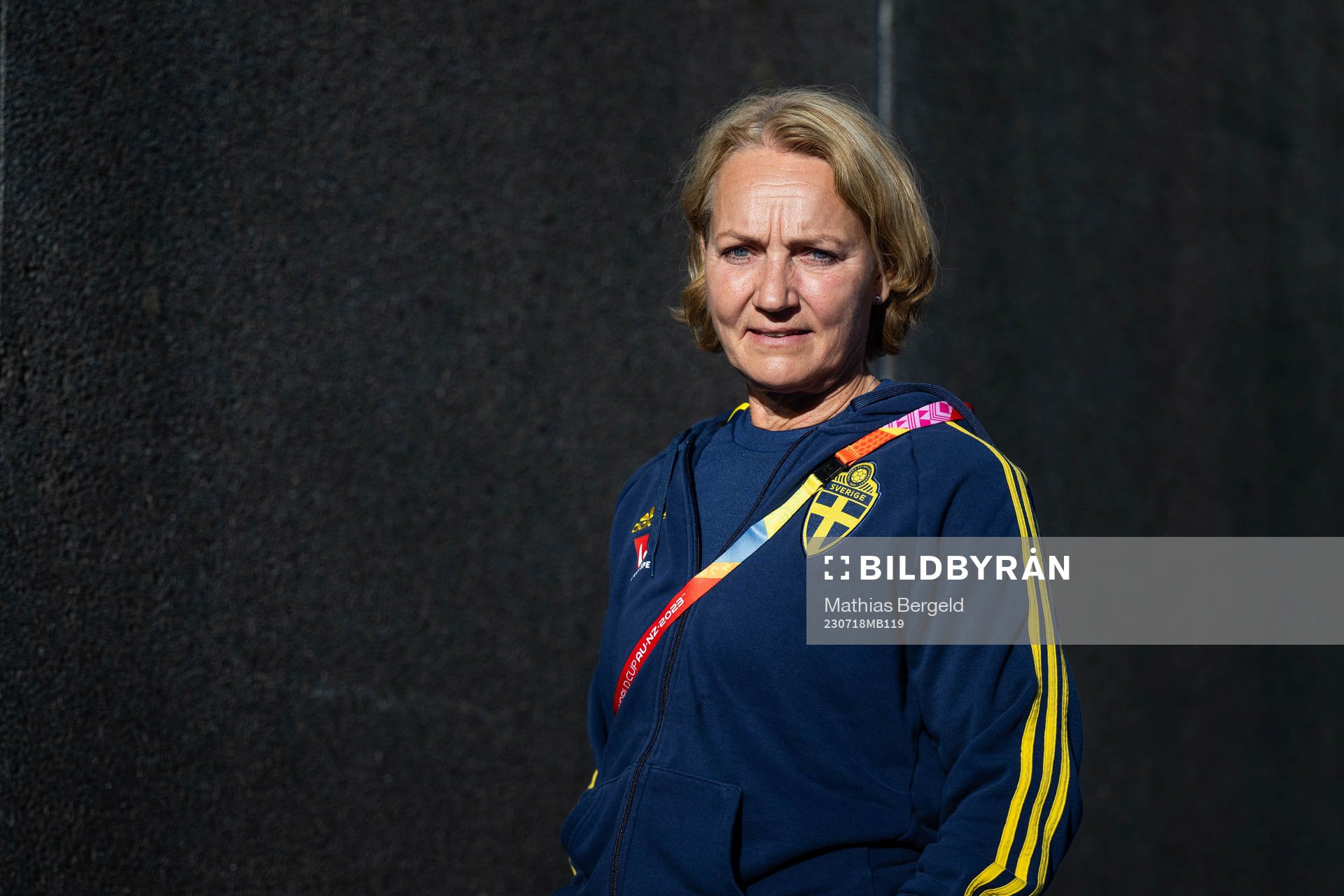 Physio Annica Näsmark of the Swedish women's national