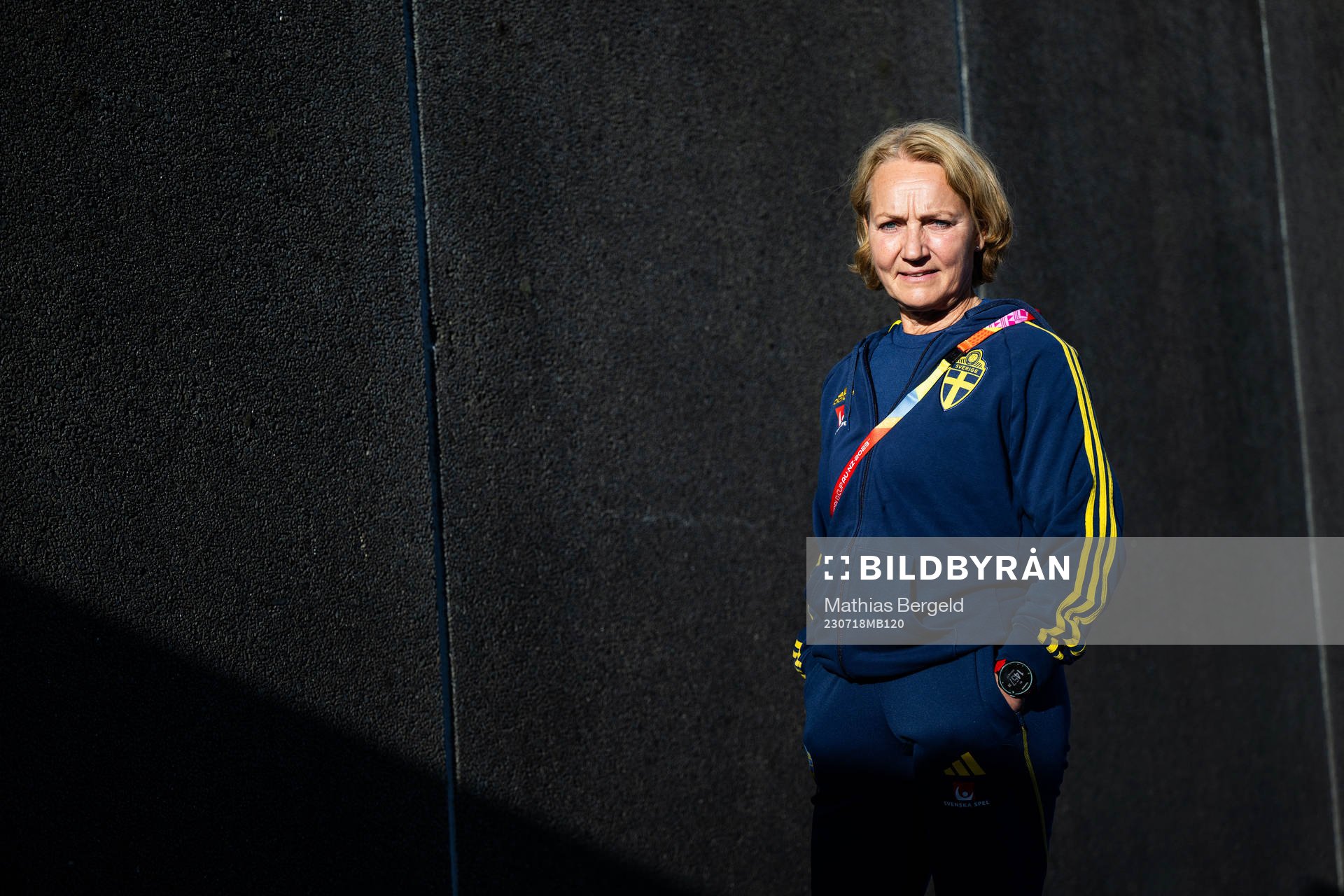 Physio Annica Näsmark of the Swedish women's national