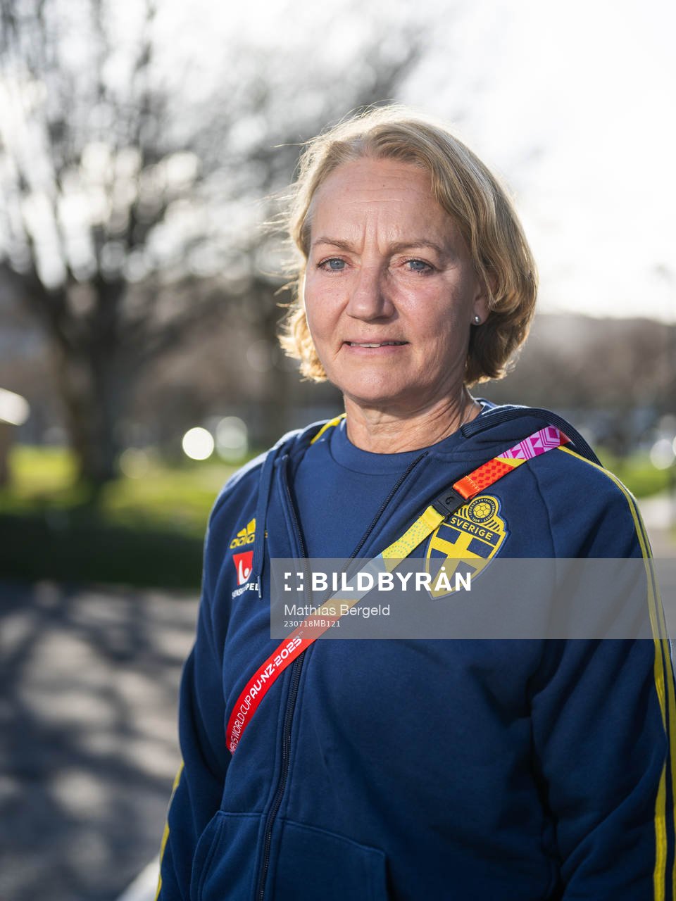 Physio Annica Näsmark of the Swedish women's national