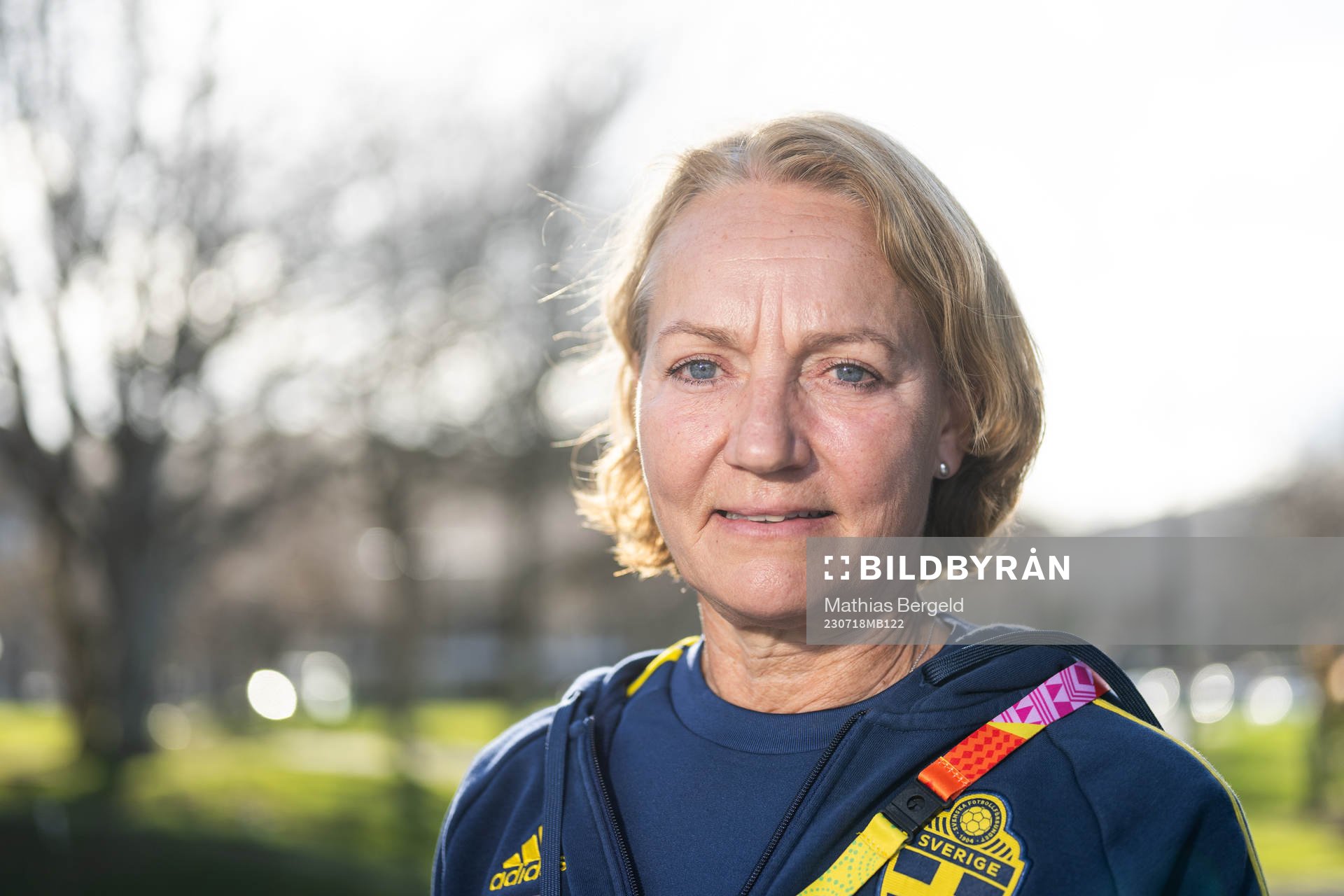 Physio Annica Näsmark of the Swedish women's national