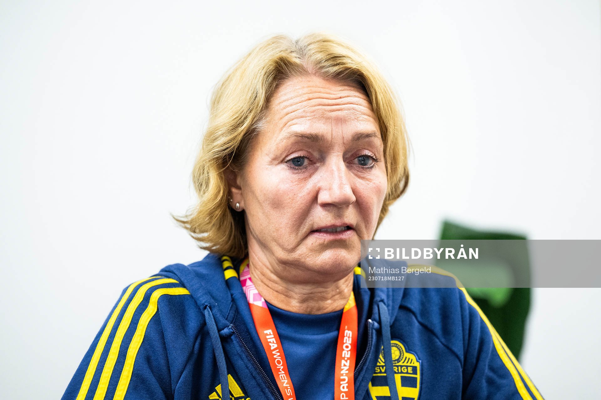 Physio Annica Näsmark of the Swedish women's national