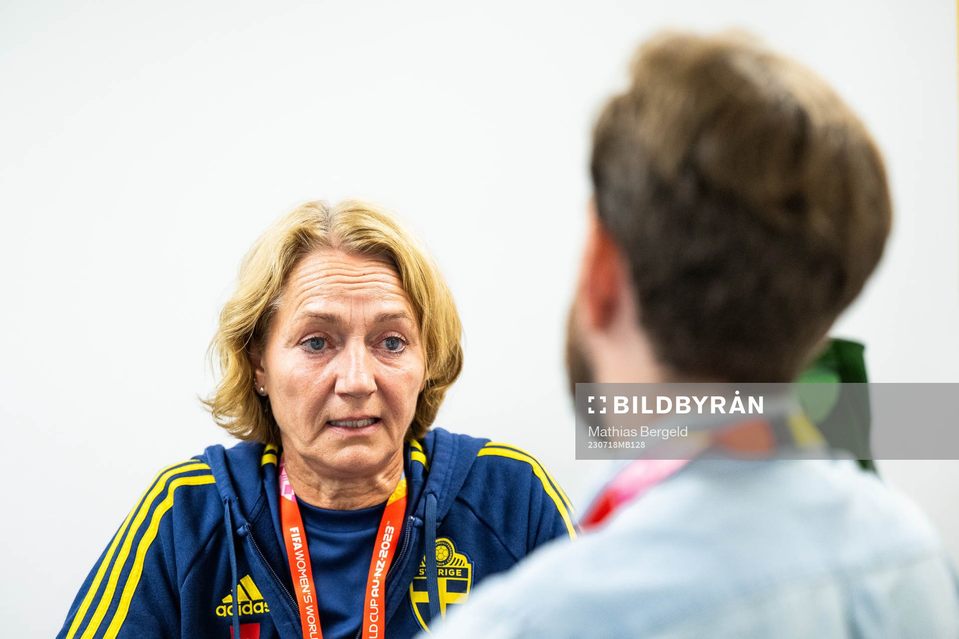 Physio Annica Näsmark of the Swedish women's national