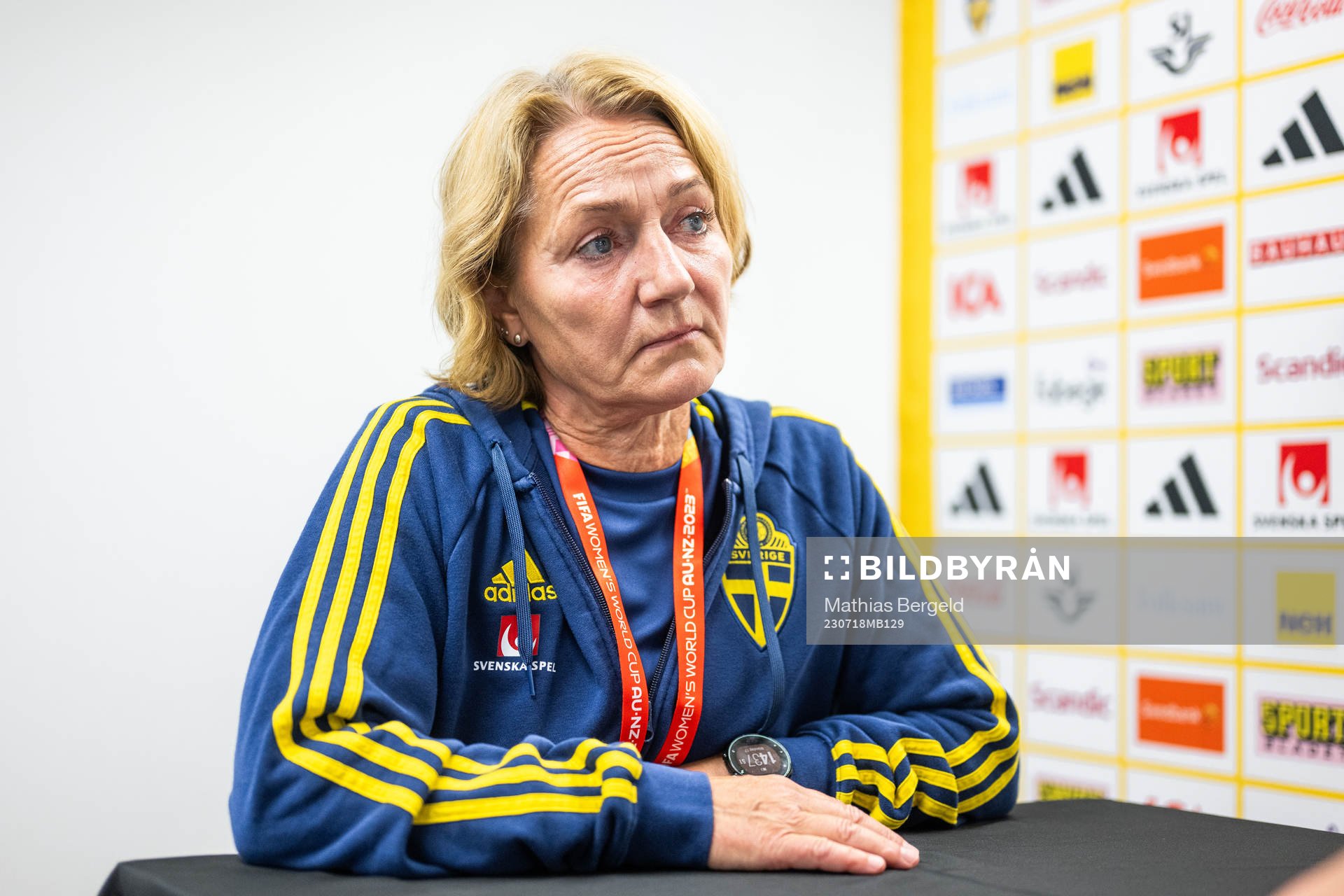 Physio Annica Näsmark of the Swedish women's national