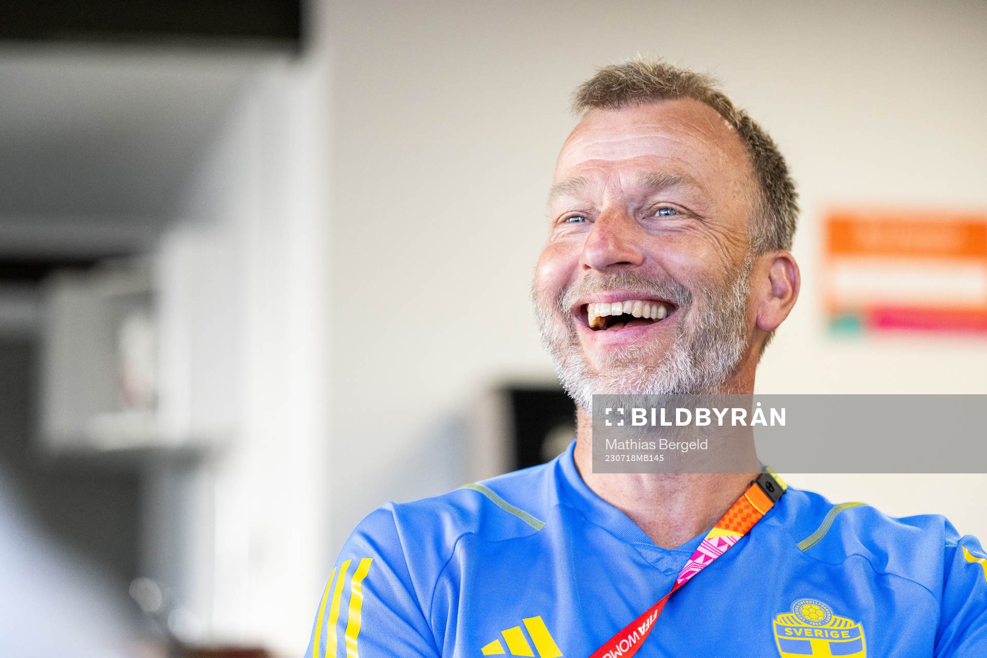 Physiotherapist Pontus Ekblom of the Swedish women's