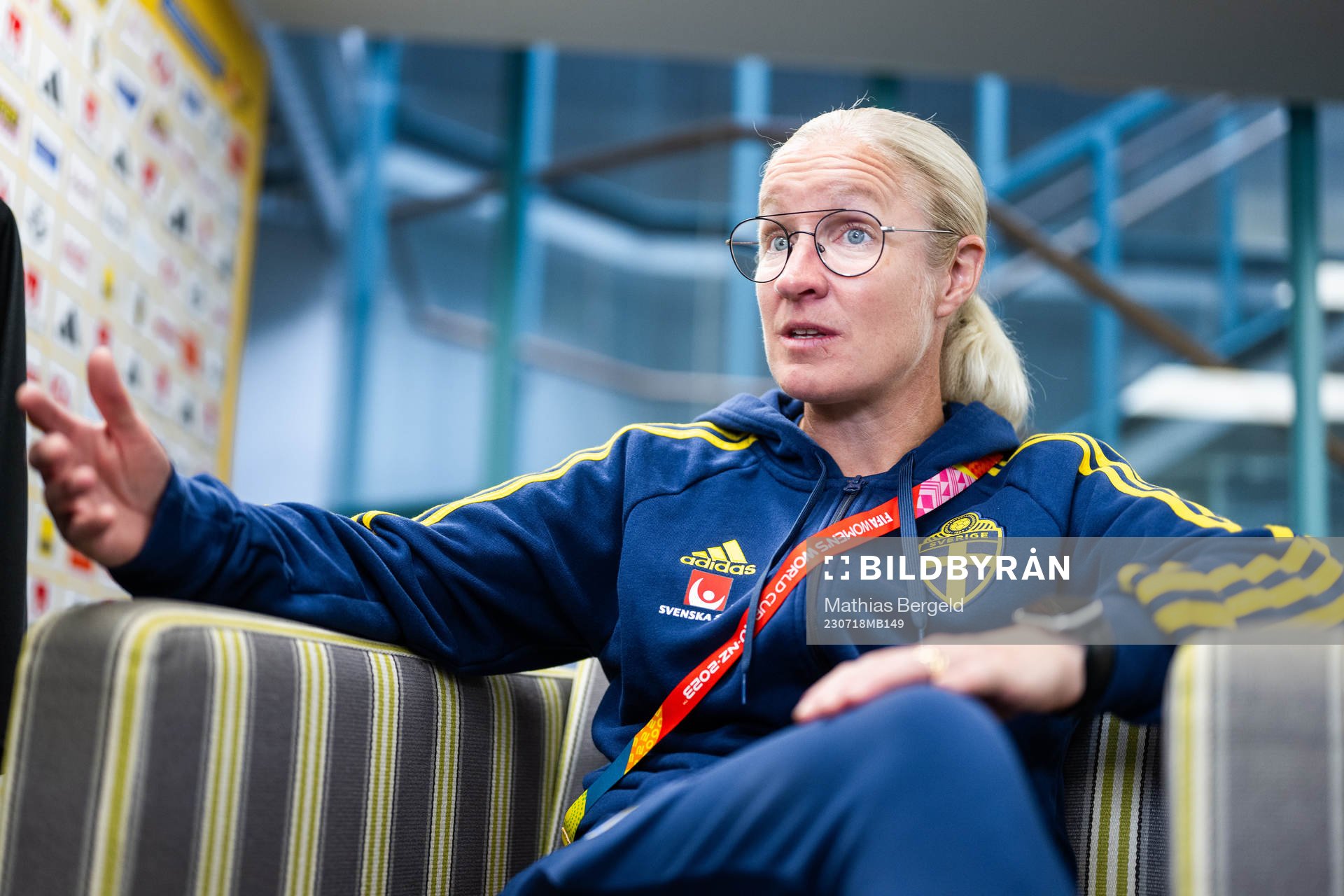 Assistant coach Victoria Sandell of the Swedish women's