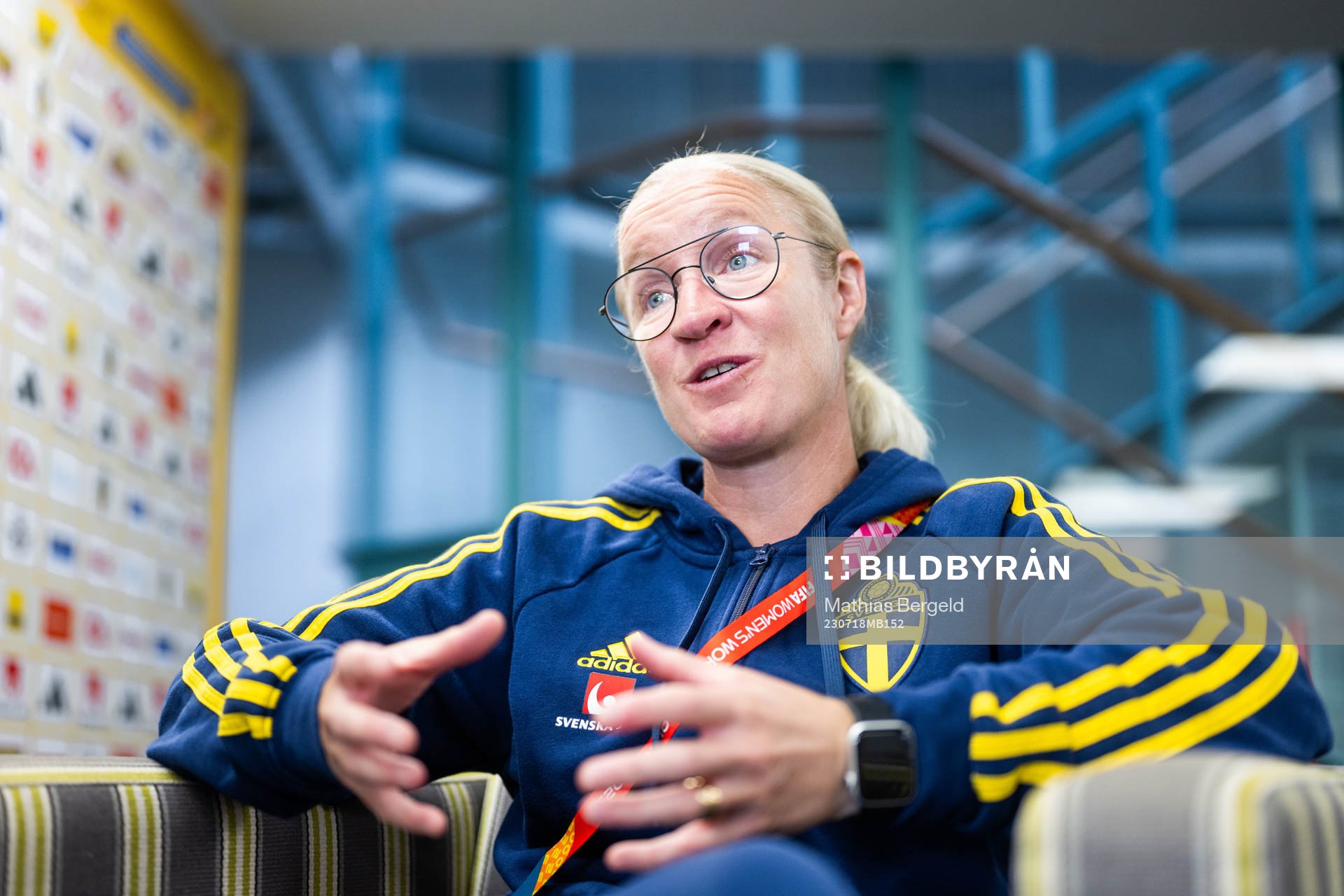 Assistant coach Victoria Sandell of the Swedish women's