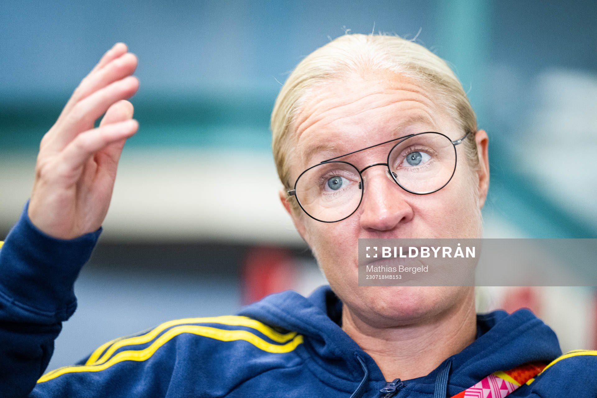 Assistant coach Victoria Sandell of the Swedish women's