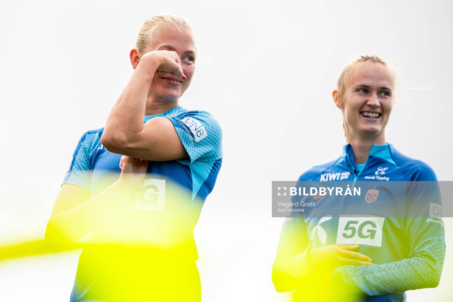 Guro Bergsvand and Caroline Graham Hansen of the Norwegian