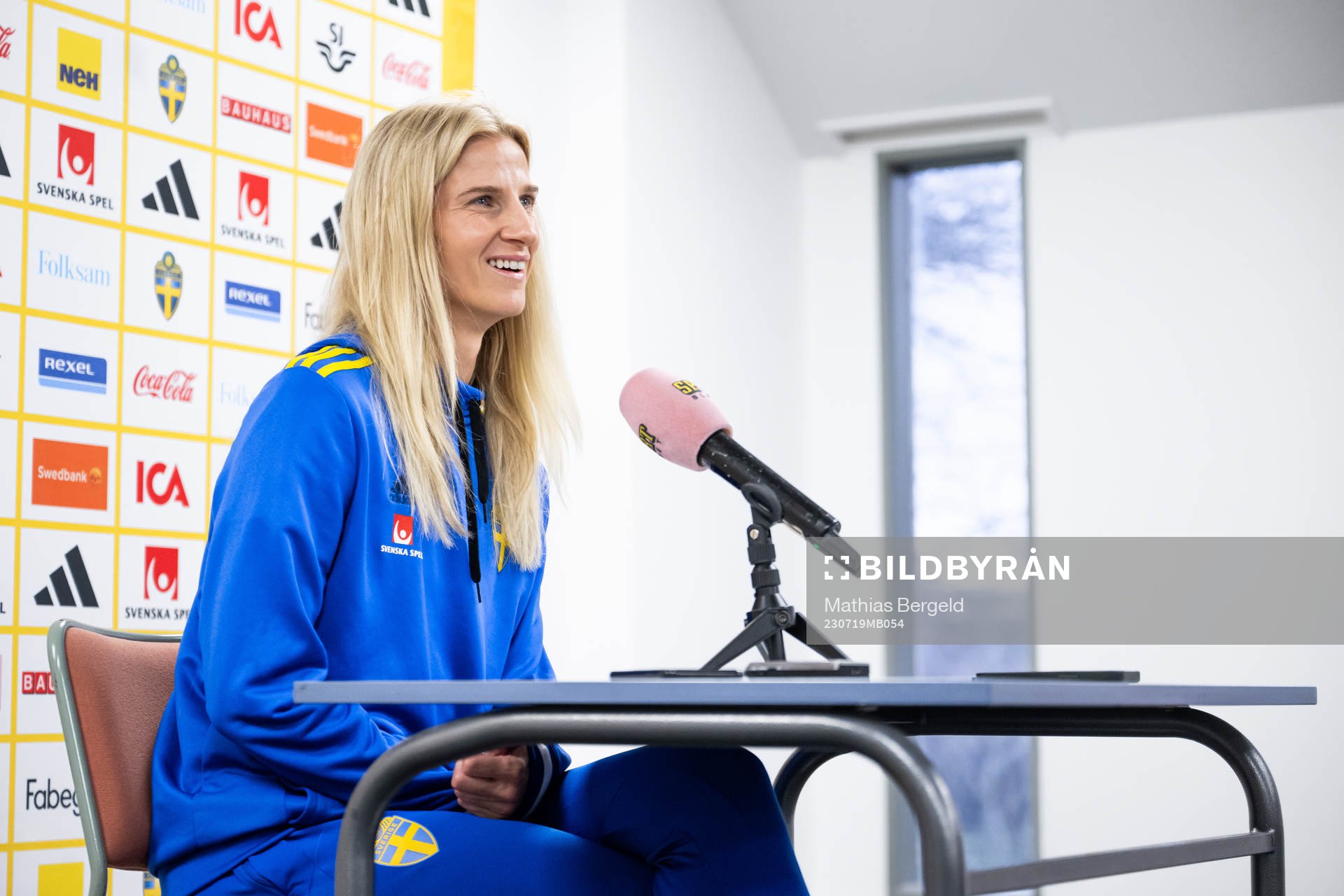 Sofia Jakobsson of the Swedish women's national football
