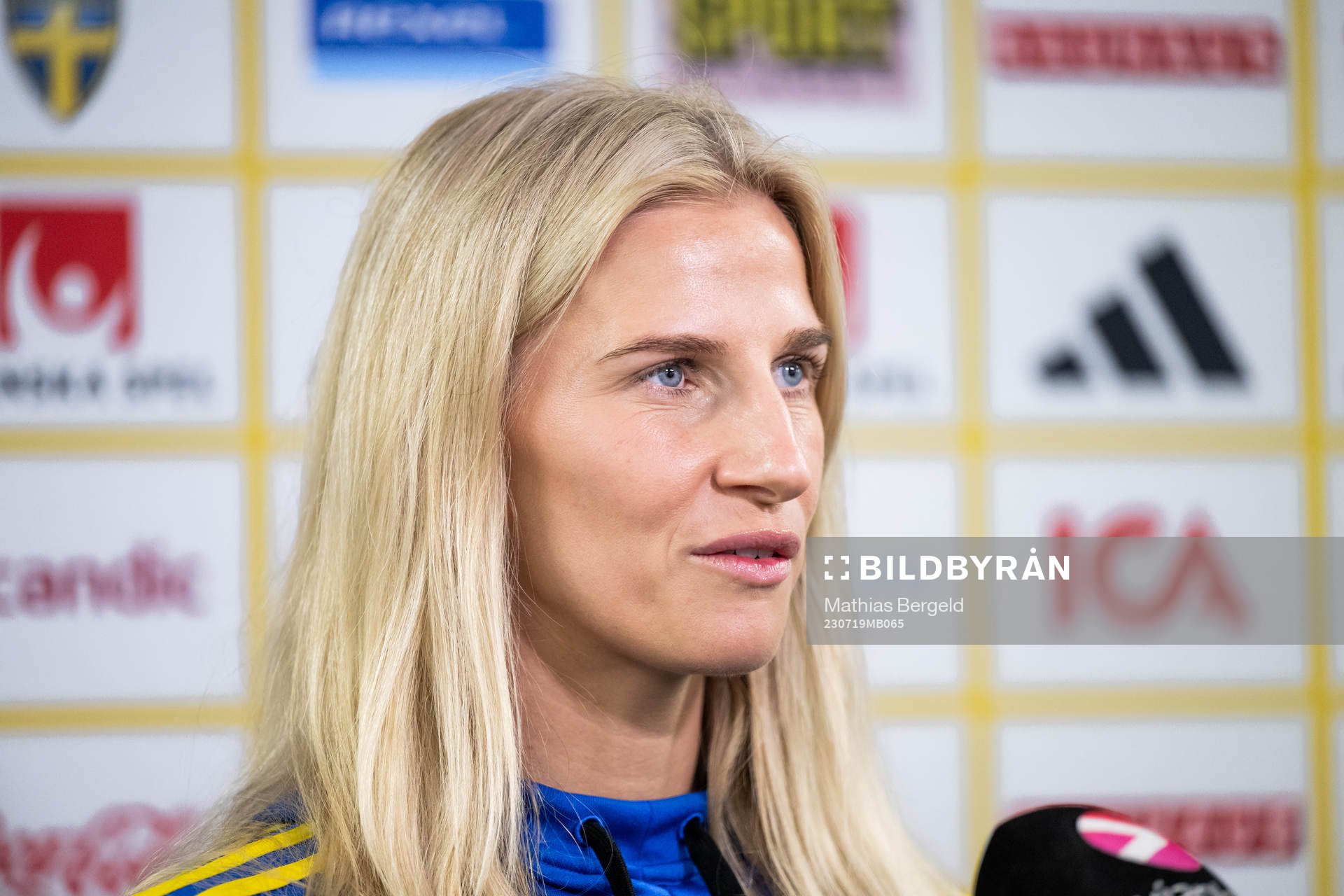 Sofia Jakobsson of the Swedish women's national football