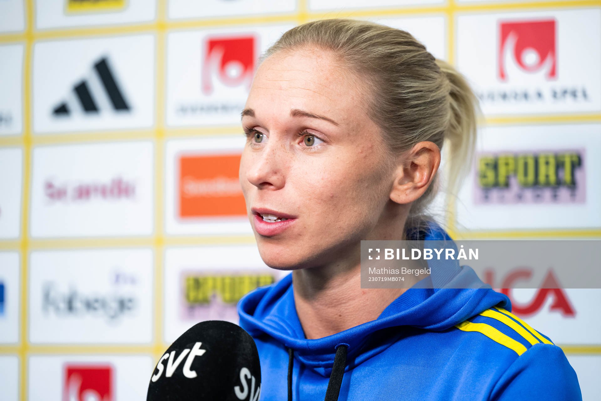 Jonna Andersson of the Swedish women's national football