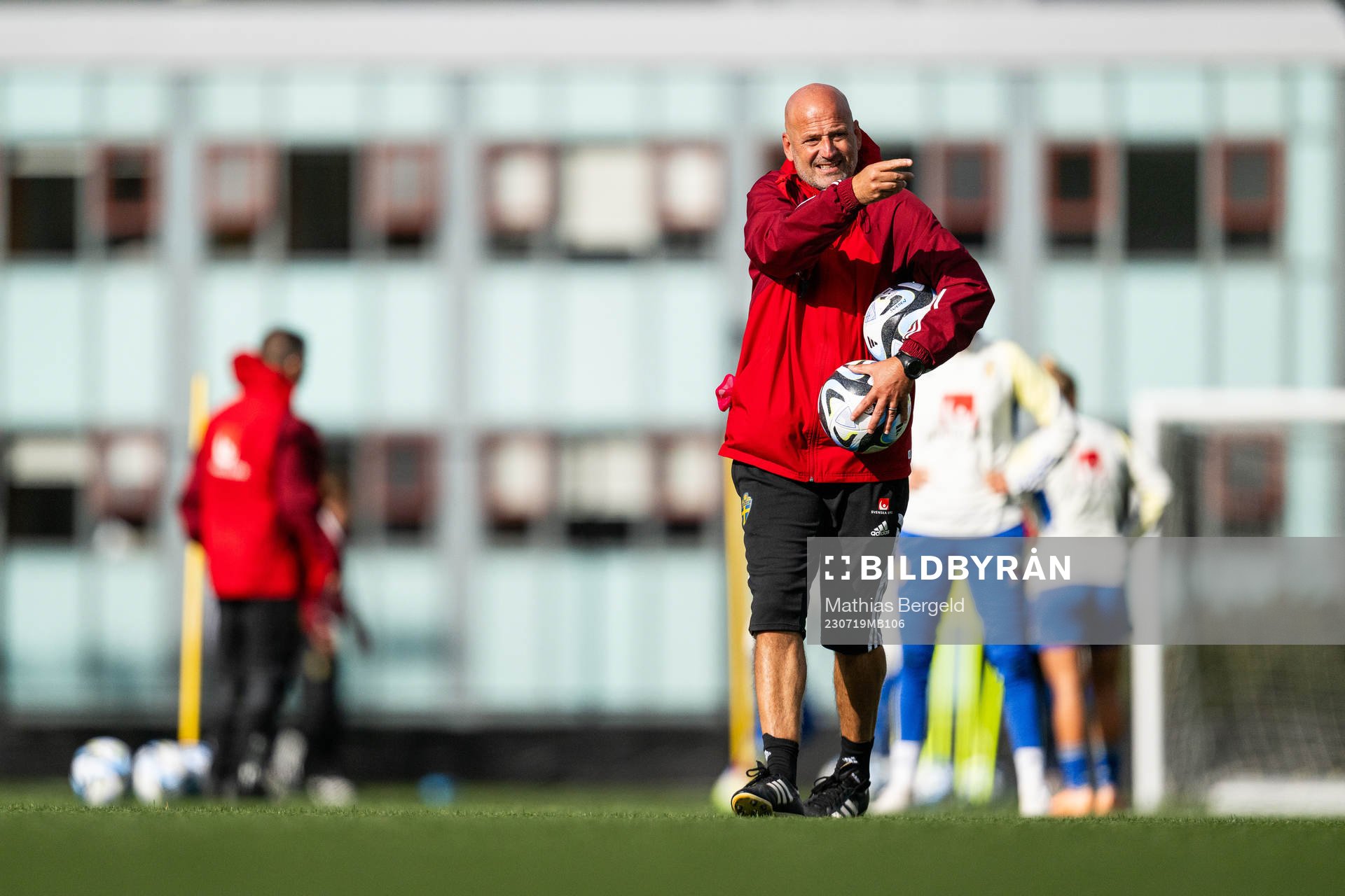 Assistant coach Magnus Wikman of the Swedish women's