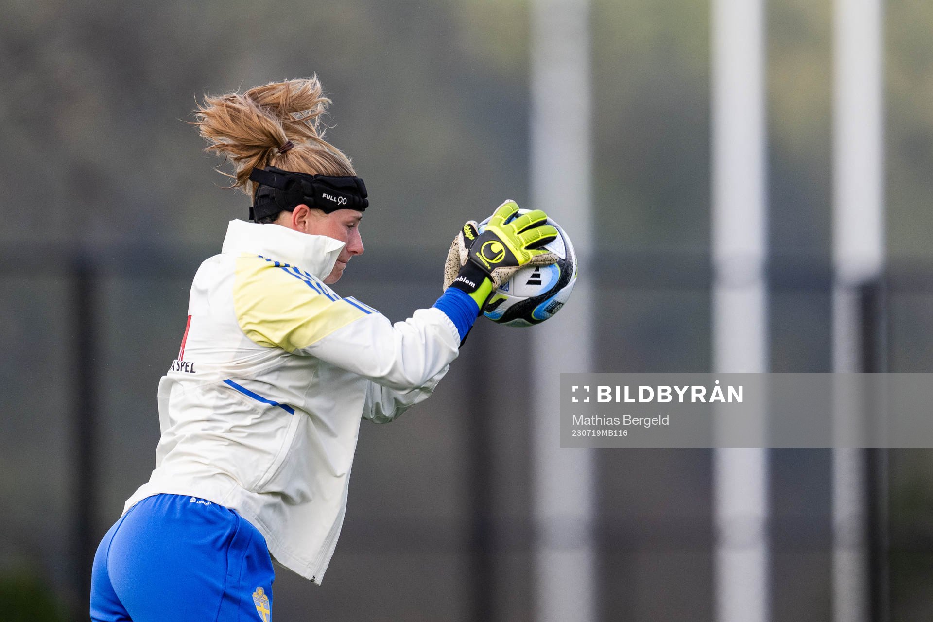 Goalkeeper Tove Enblom of the Swedish women's national