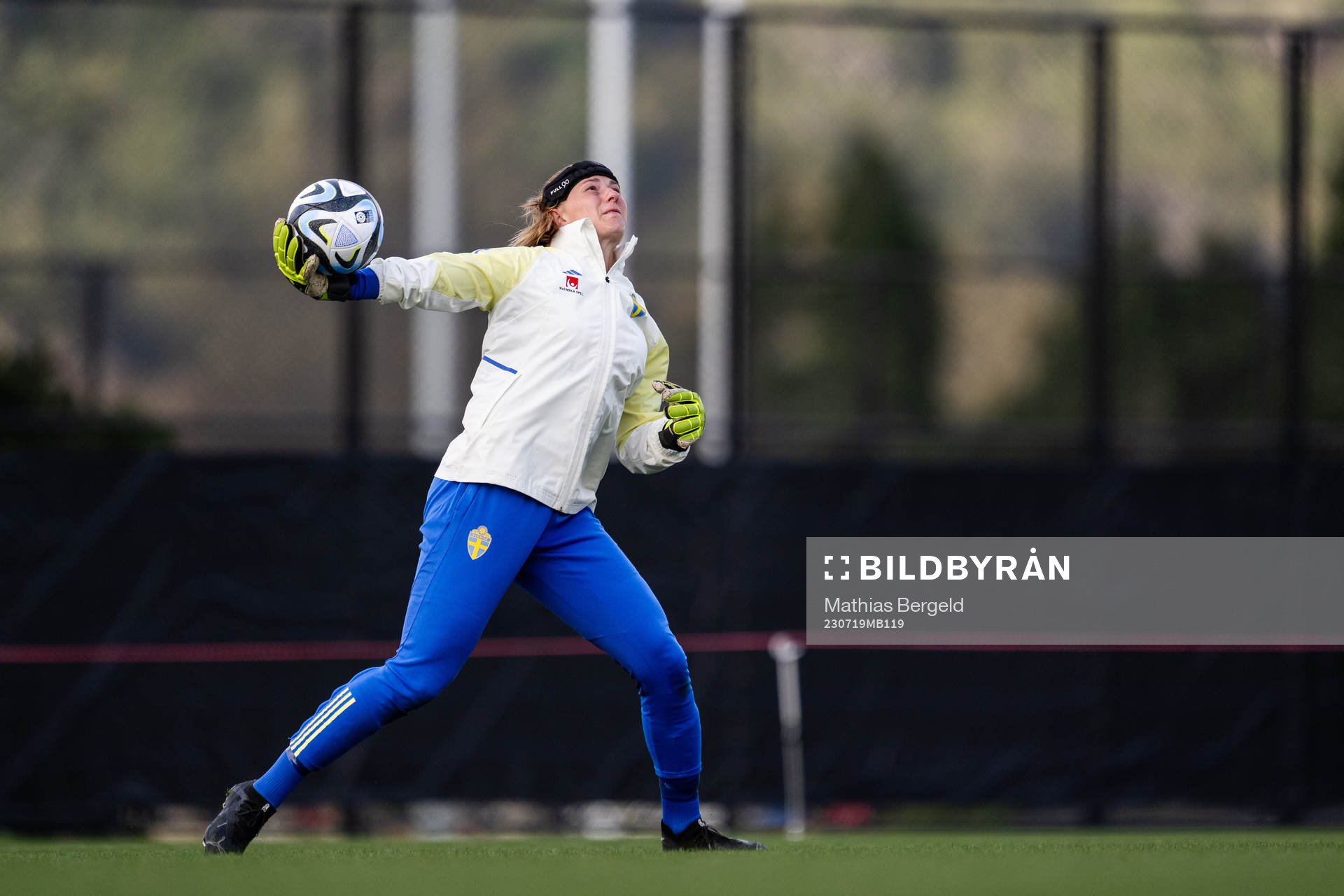 Goalkeeper Tove Enblom of the Swedish women's national