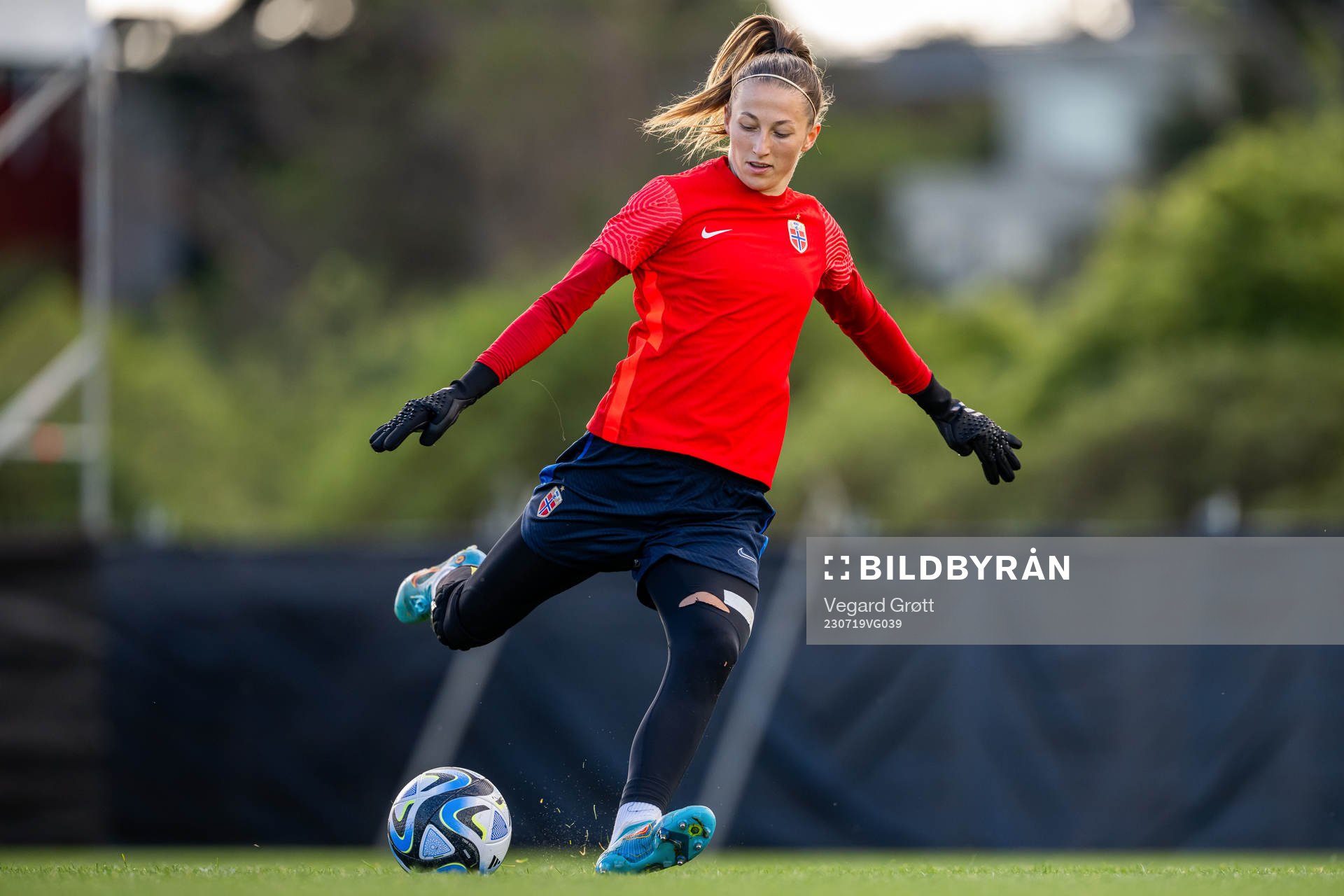 Goalkeeper Cecilie Fiskerstrand of the Norwegian women’s