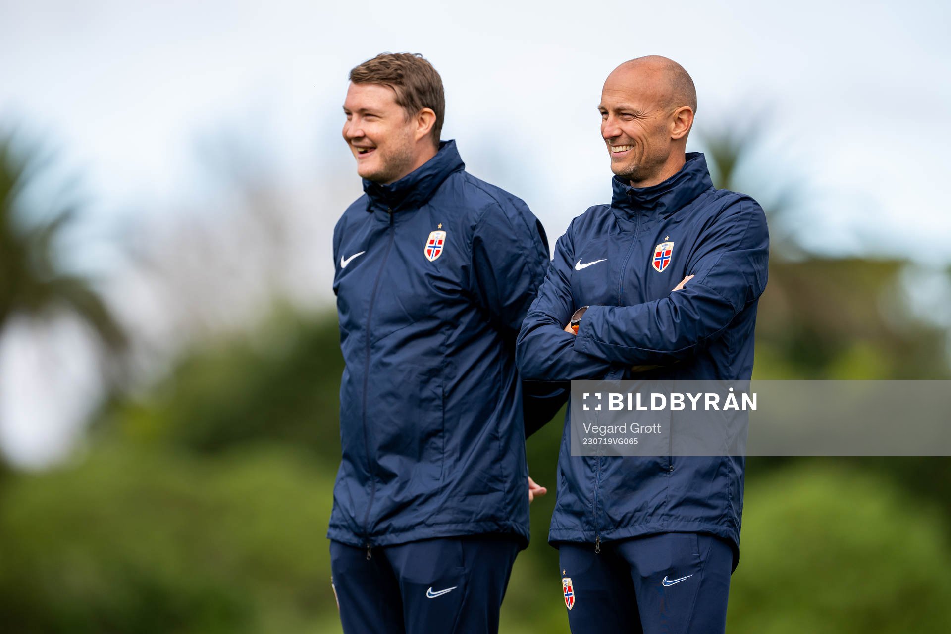 Marius Eriksrud, masseur, and Per-Otto Ringstad, physio of