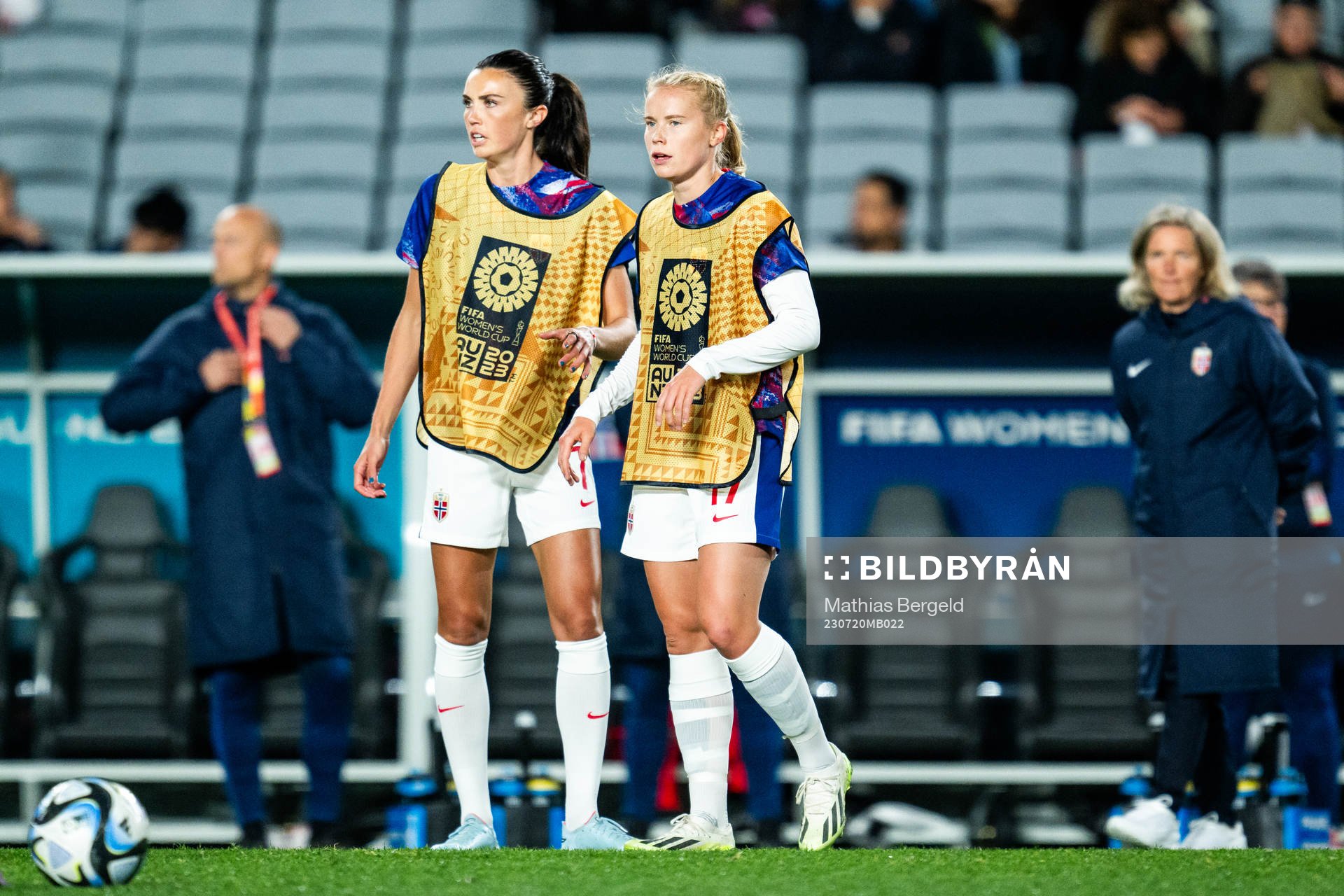 Ingrid Syrstad Engen and Julie Blakstad of Norway
