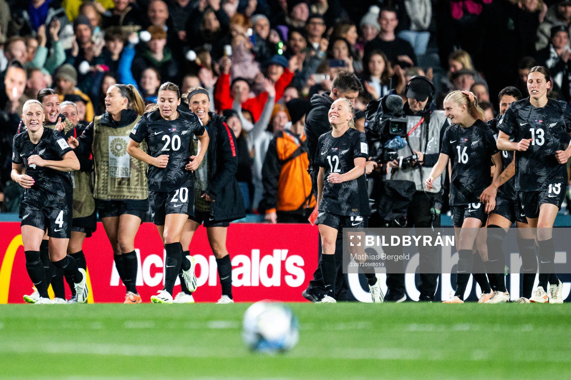 Players of New Zealand celebrate