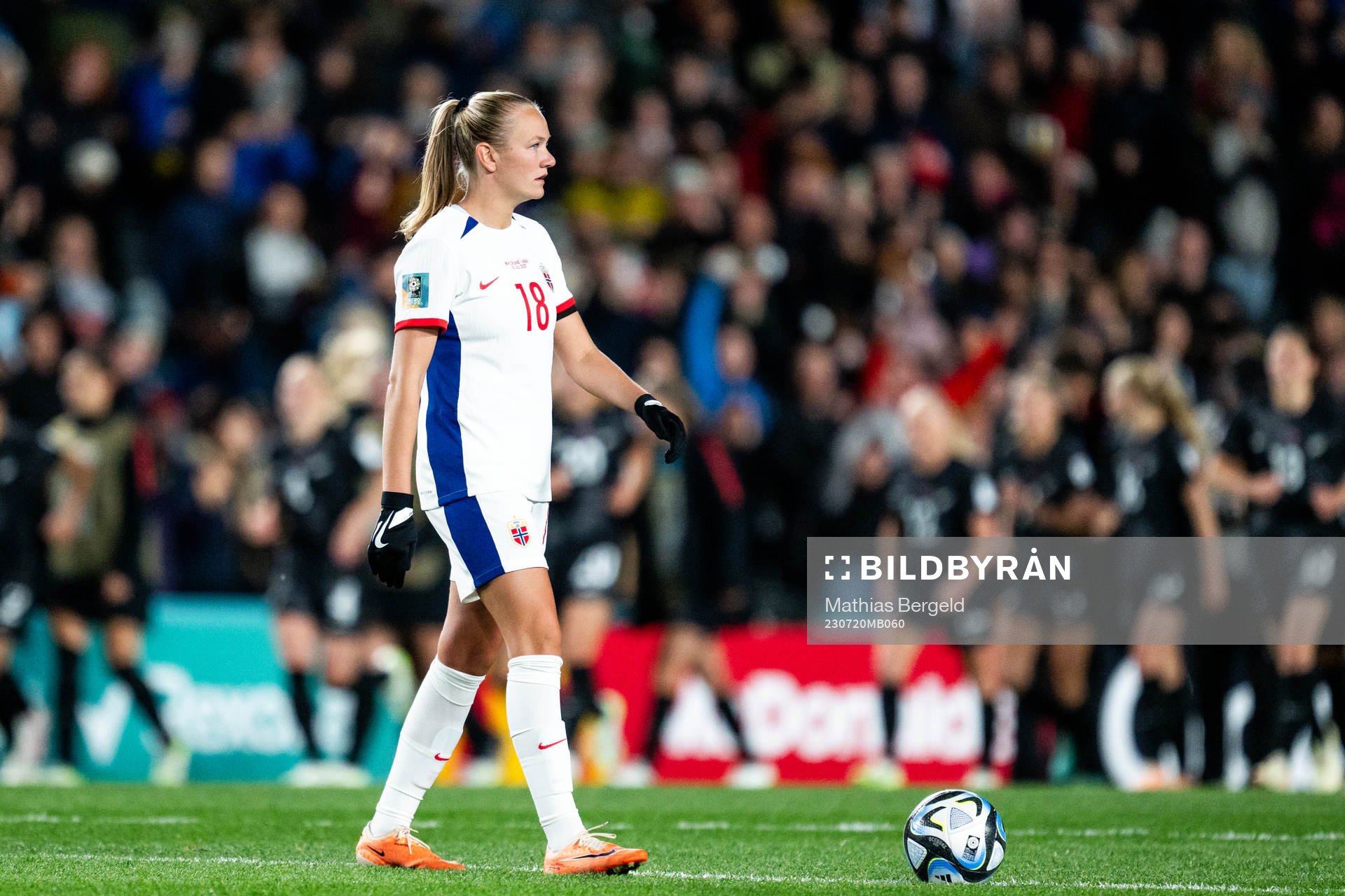 Frida Maanum of Norway looks dejected
