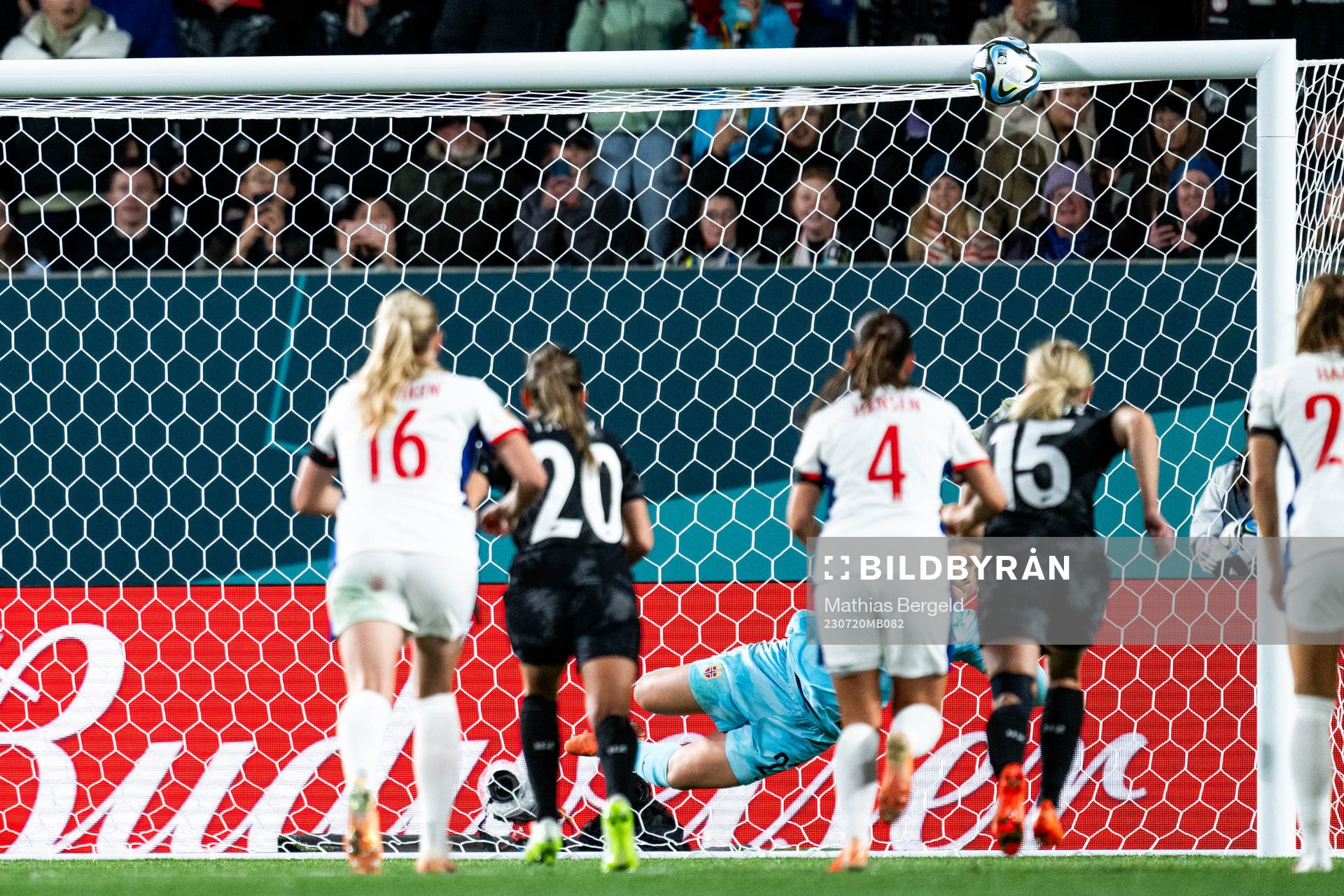 Goalkeeper Aurora Mikalsen of Norway
