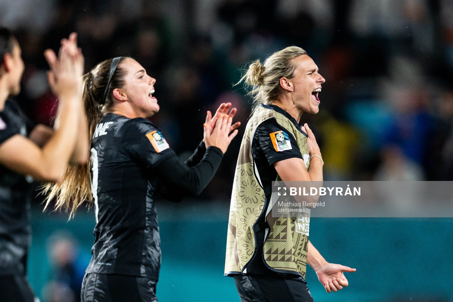 Hannah Wilkinson of New Zealand celebrates
