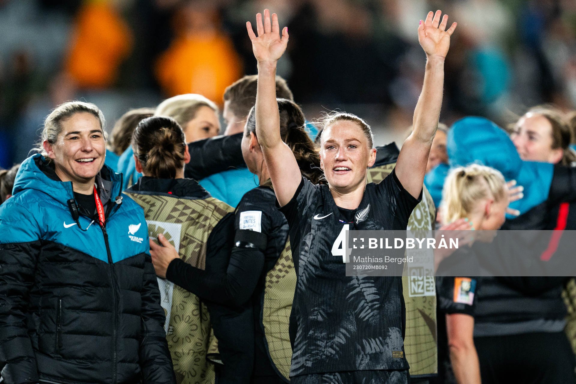 CJ Bott of New Zealand celebrates