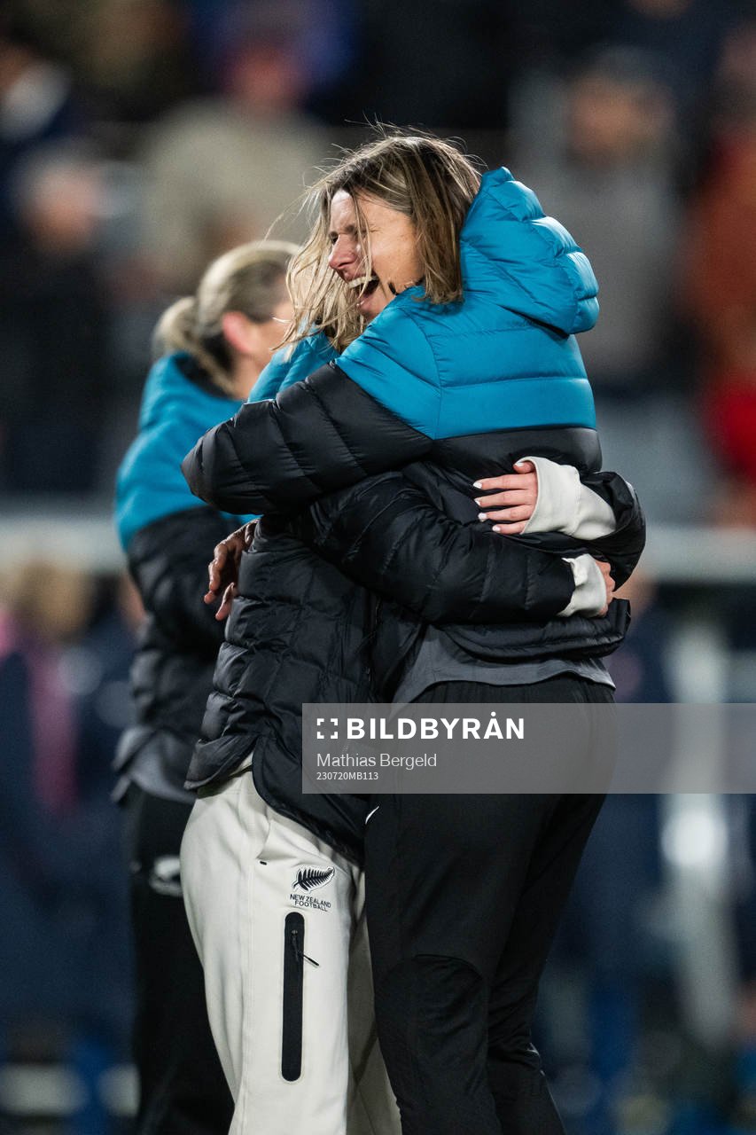 Head coach Jitka Klimková of New Zealand celebrates