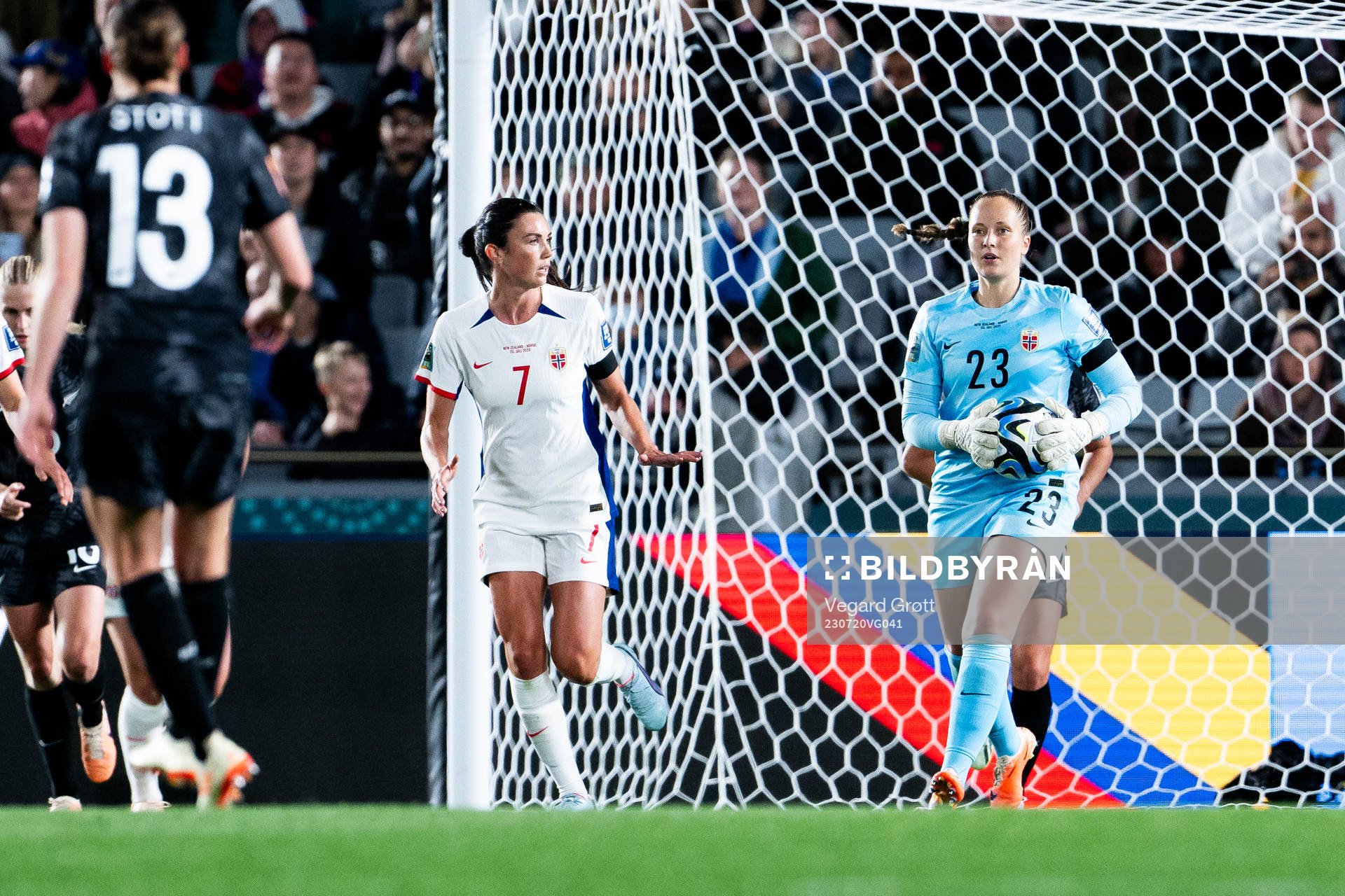Goalkeeper Aurora Mikalsen of Norway