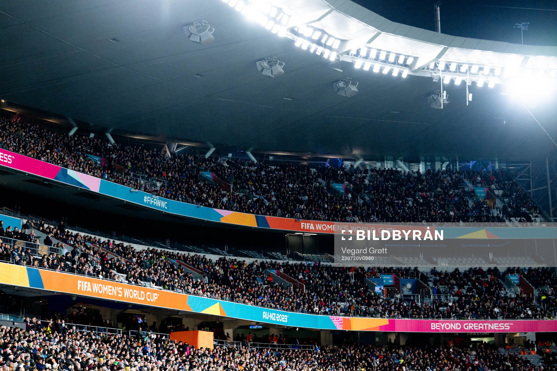 Spectators in the stand