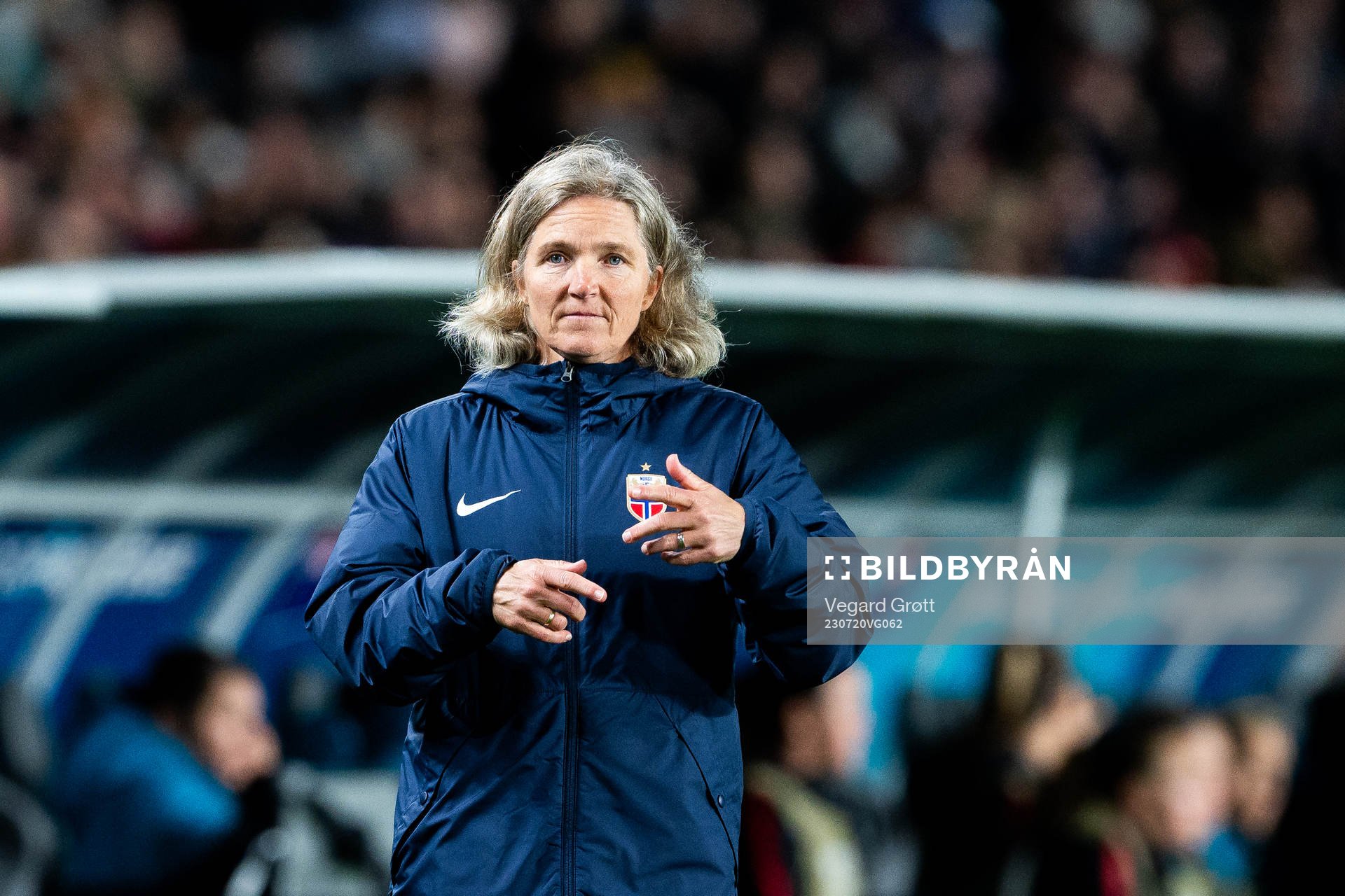 Head coach Hege Riise of Norway