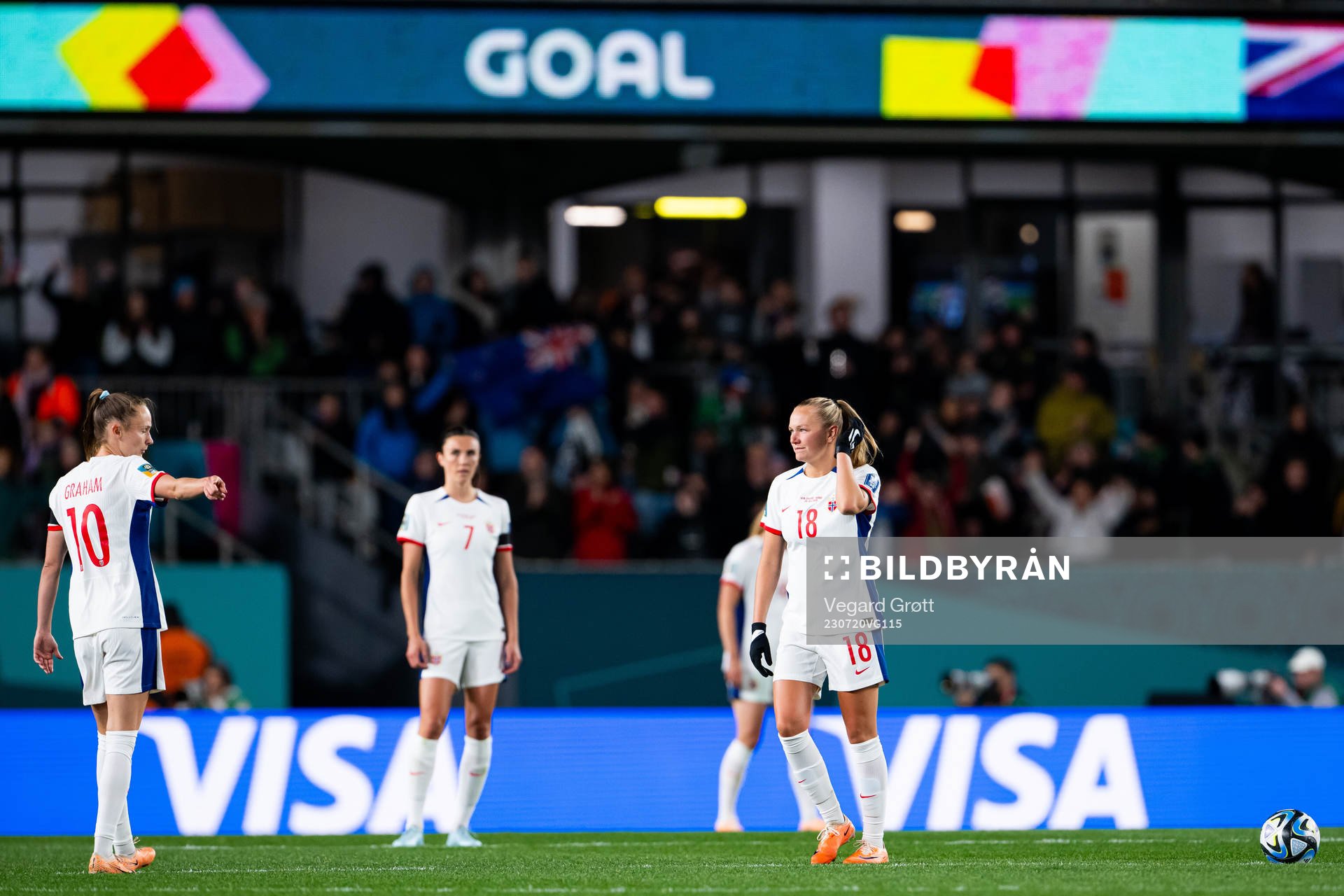 Frida Maanum of Norway looks dejected