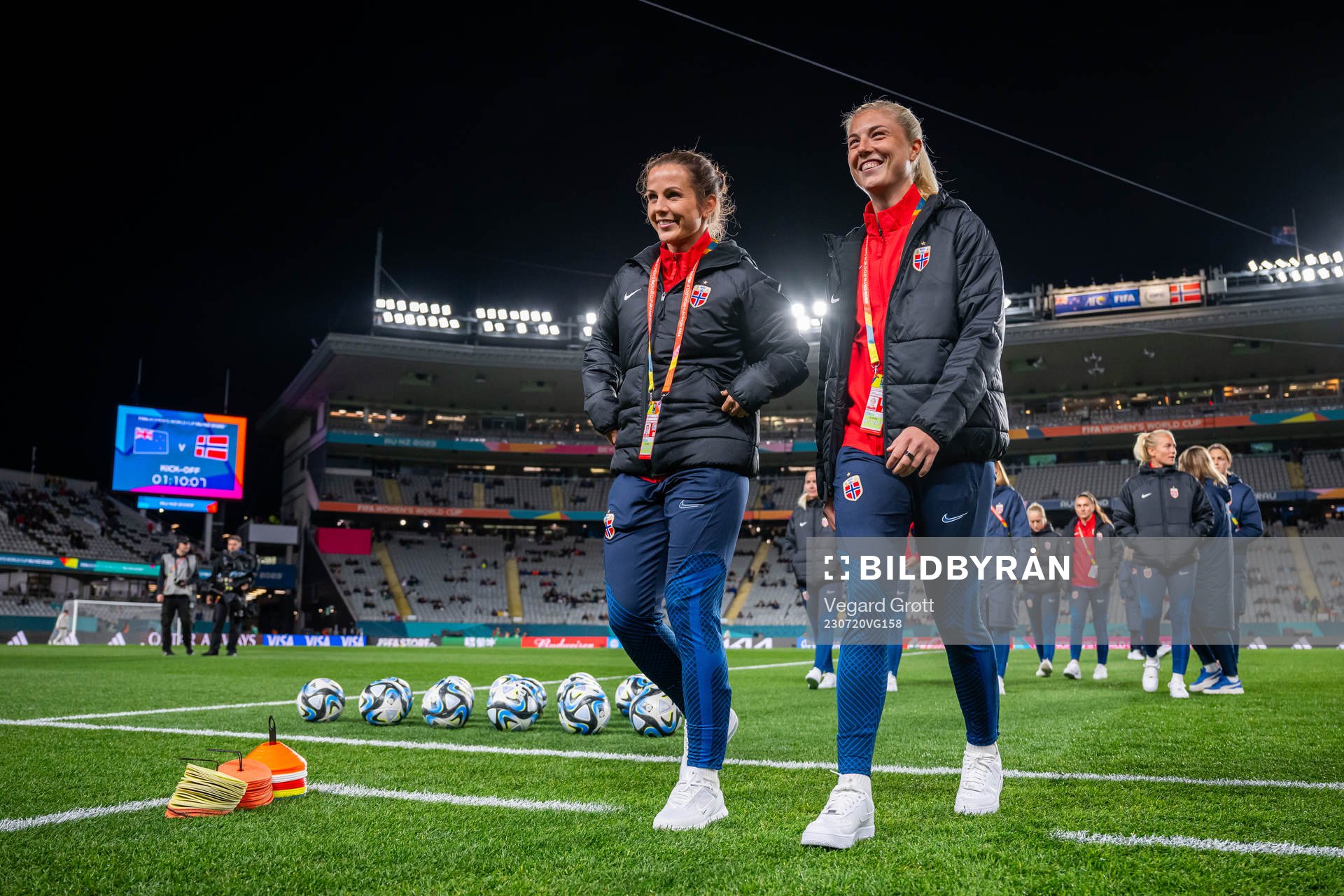 Tuva Hansen and Sophie Román Haug of Norway