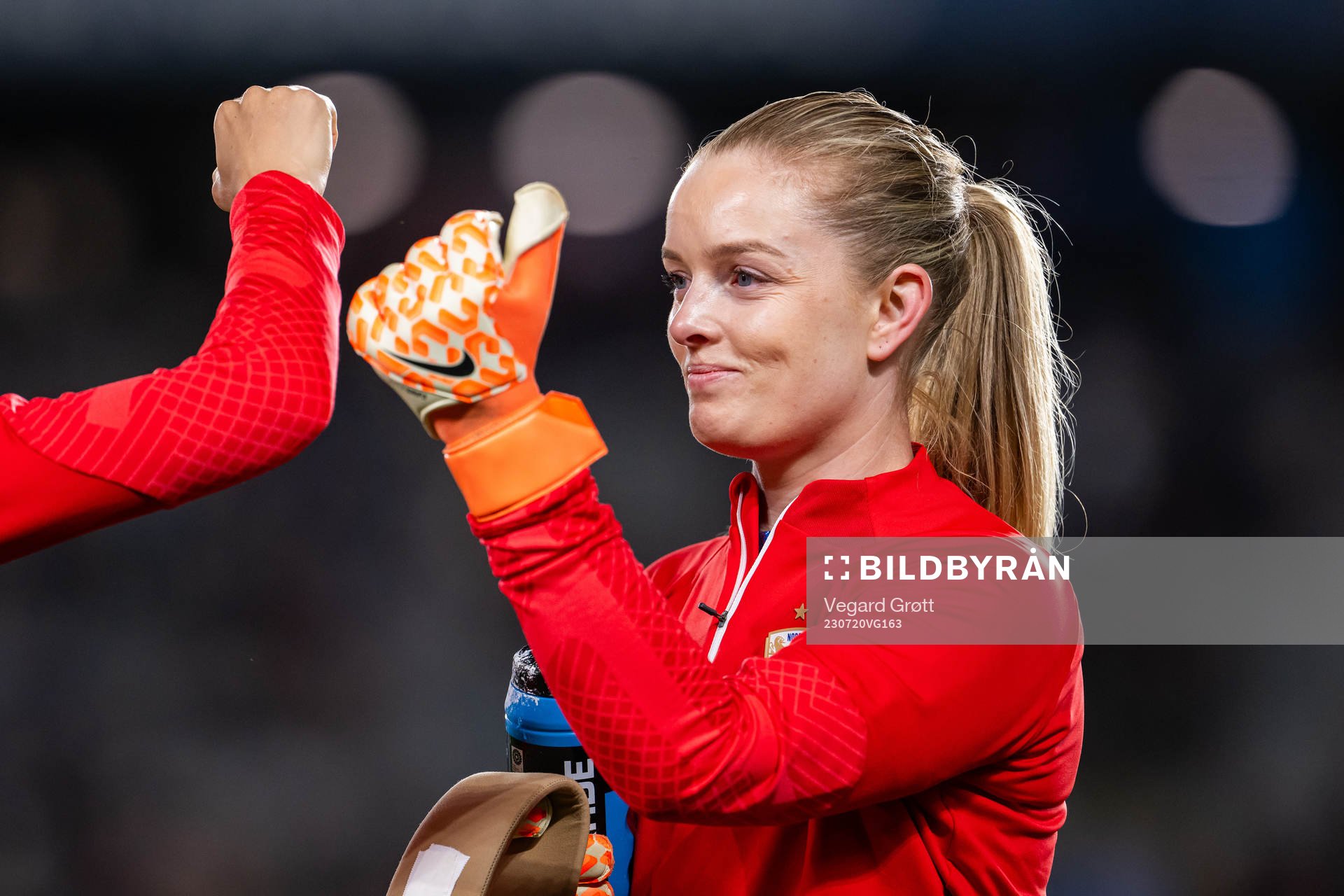 Goalkeeper Guro Pettersen of Norway