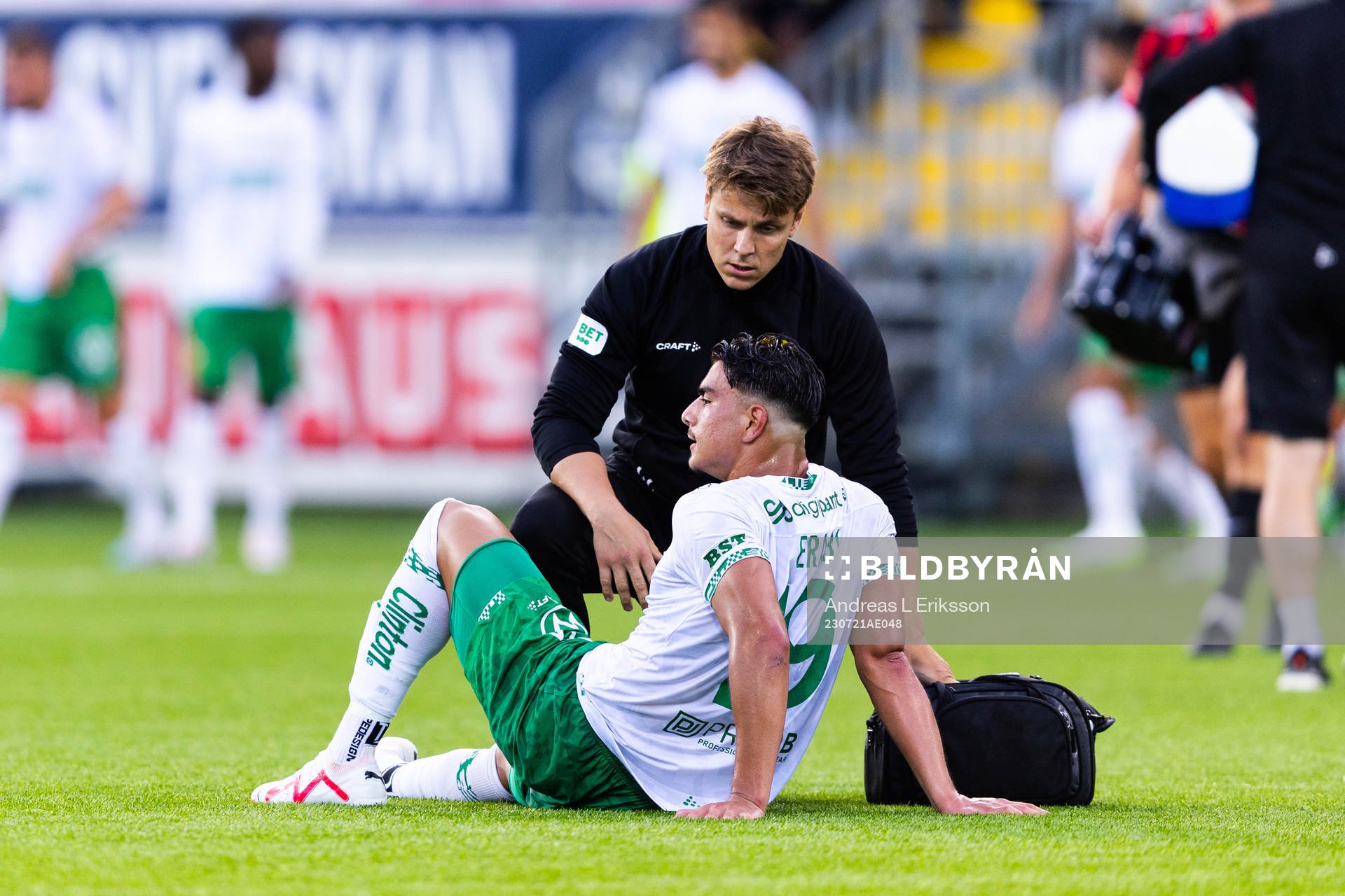 Hammarbys Jusef Erabi har ont