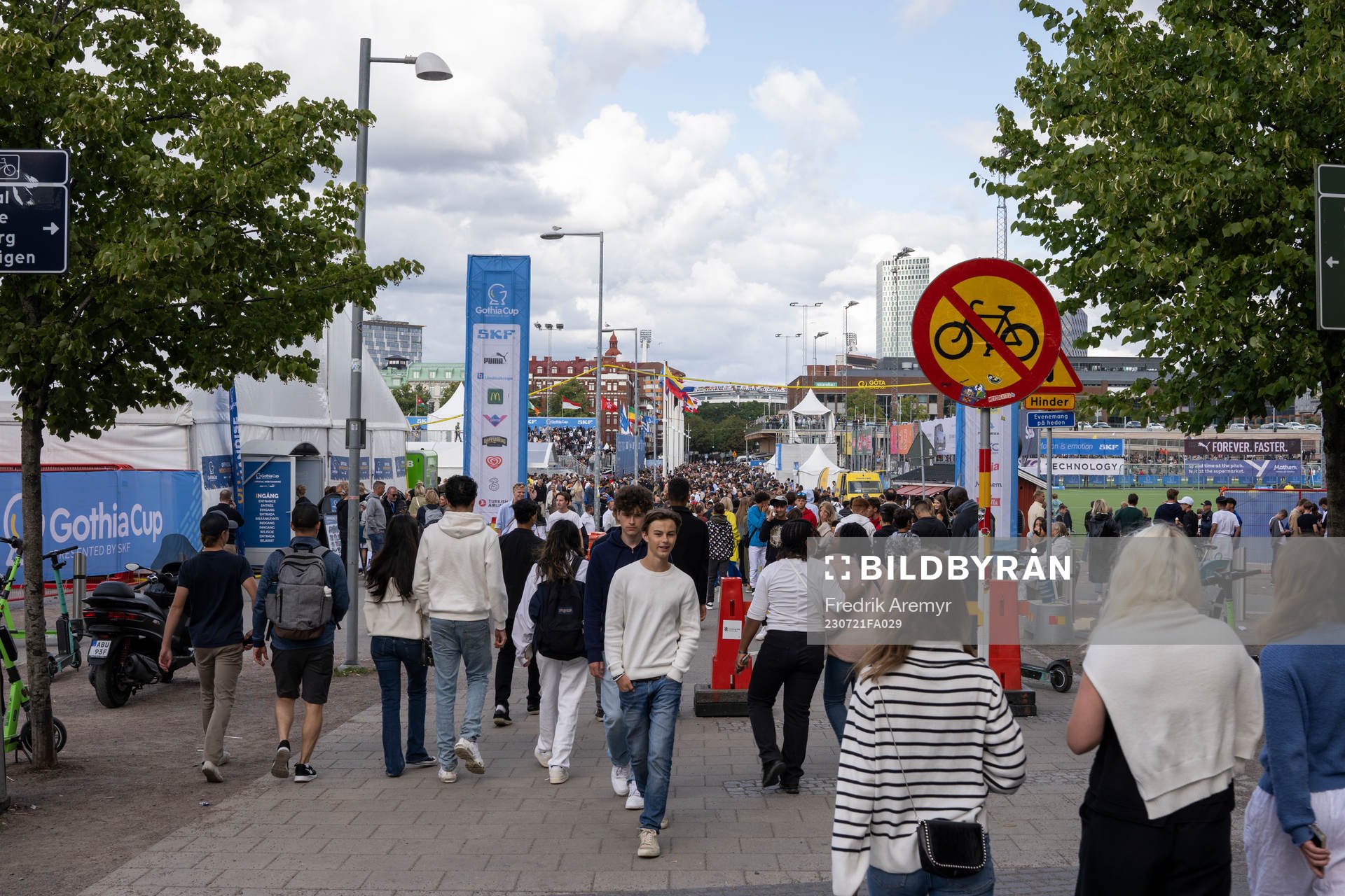 Besökare på Heden