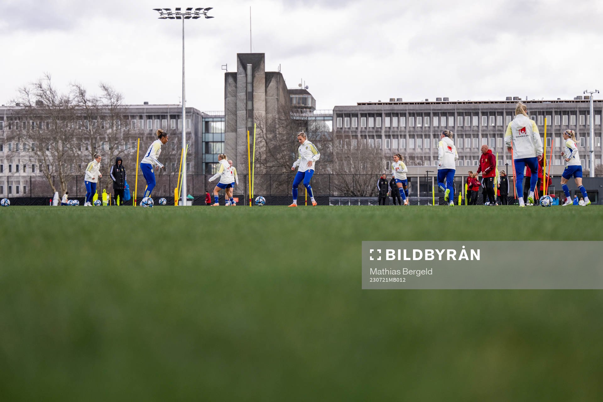 Players of the Swedish women's national football team at a