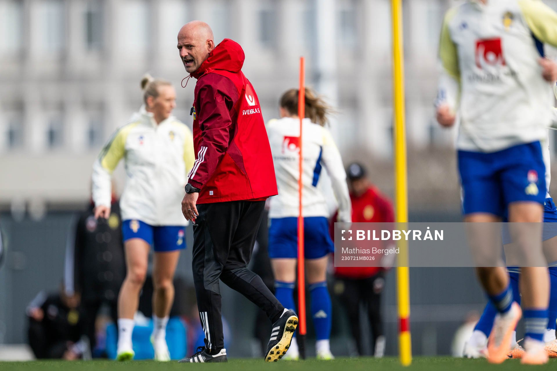 Assistant coach Magnus Wikman of the Swedish women's