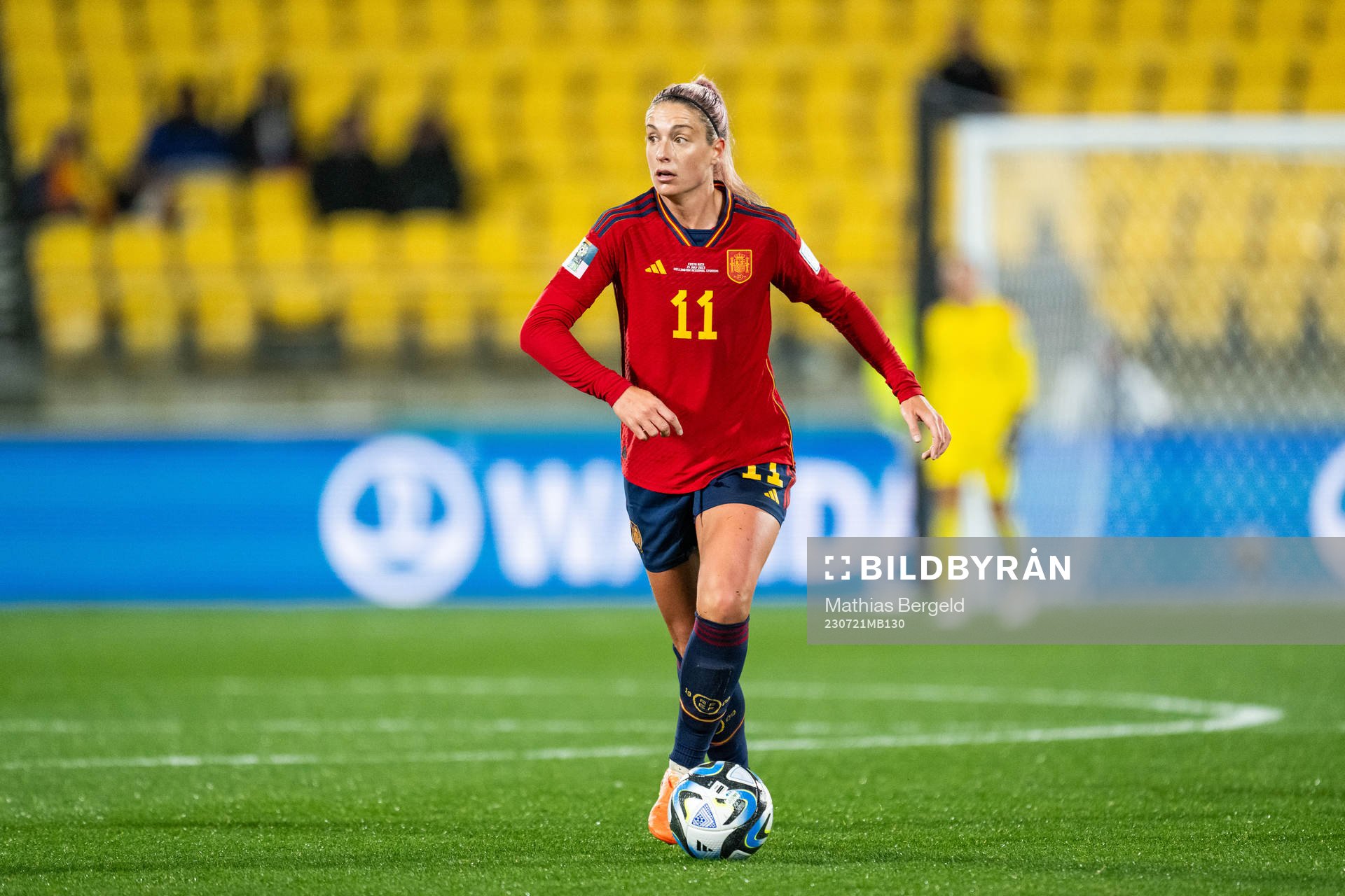 Alexia Putellas of Spain during the FIFA Women's World Cup football match match between Spain and Costa Rica on July 21, 2023 in Wellington.