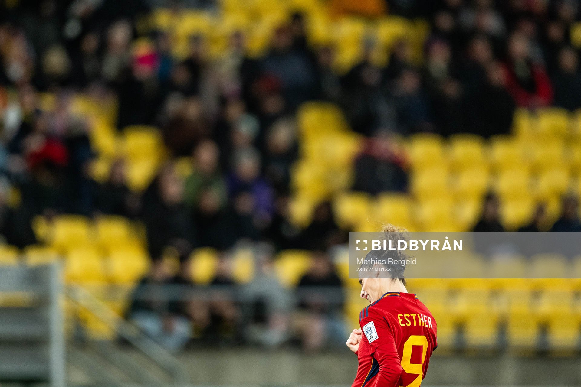 Esther Gonzalez of Spain celebrates