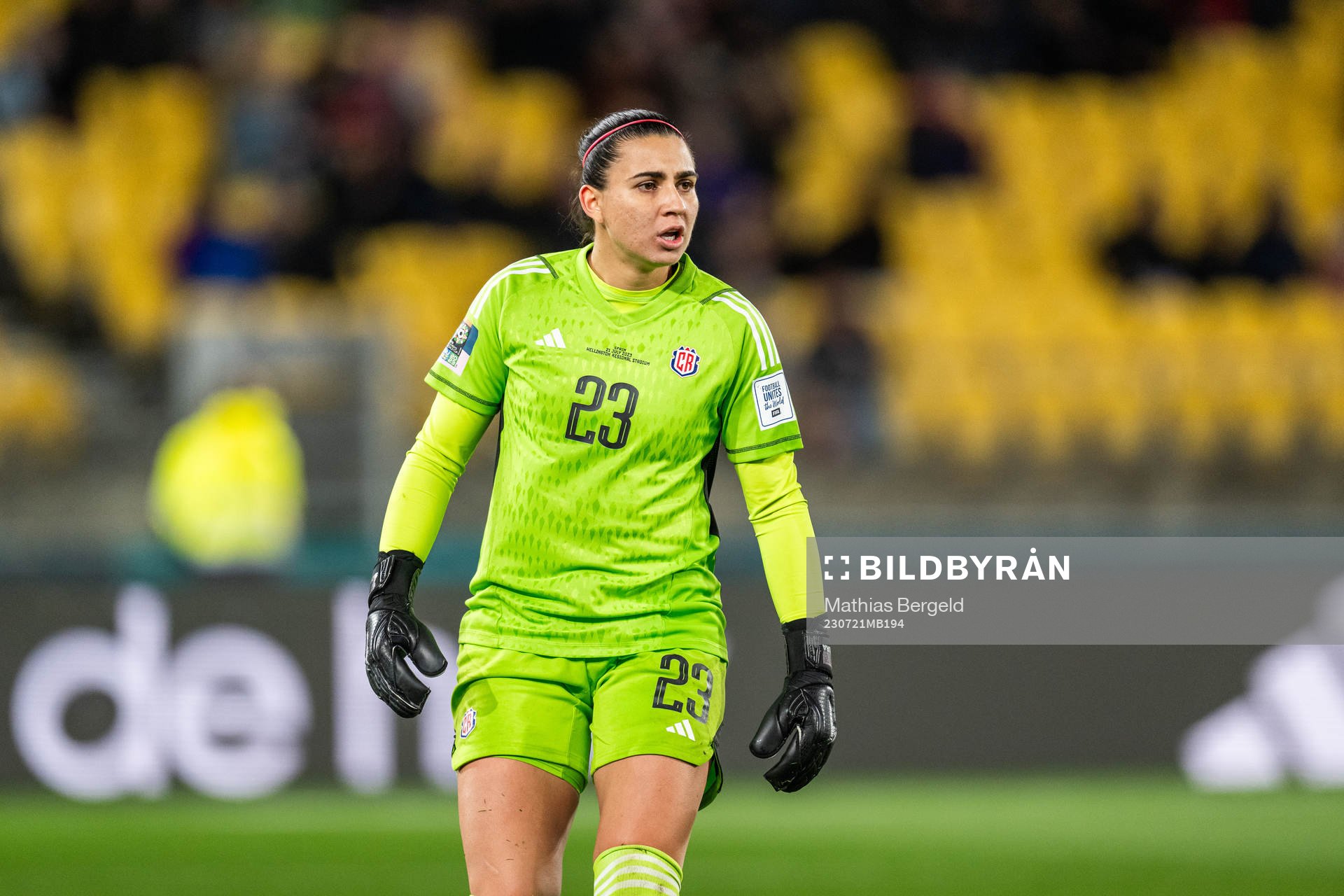 goalkeeper Daniela Solera of Costa Rica