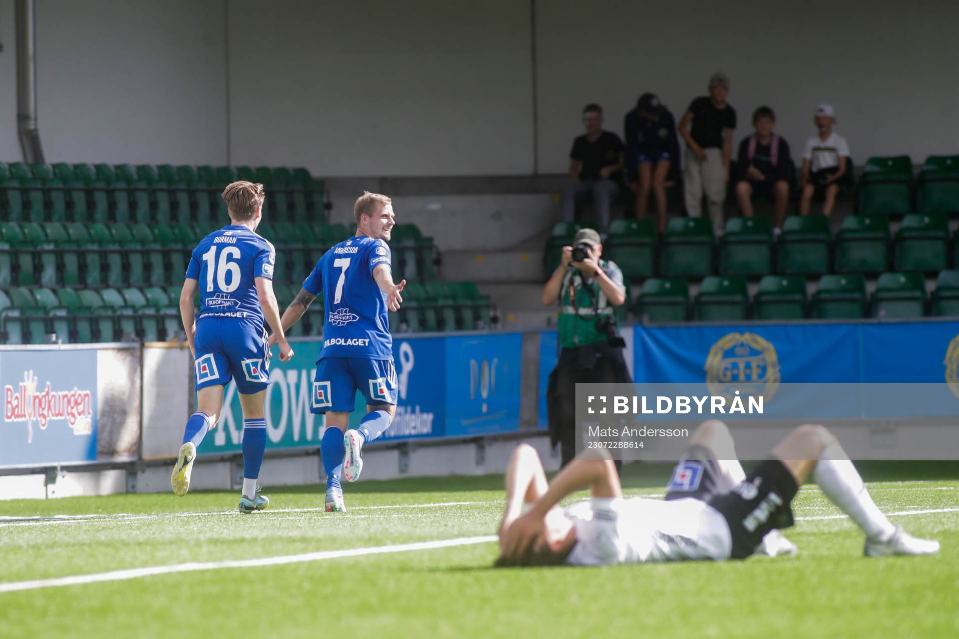 GIF Sundsvalls Erik Andersson jublar