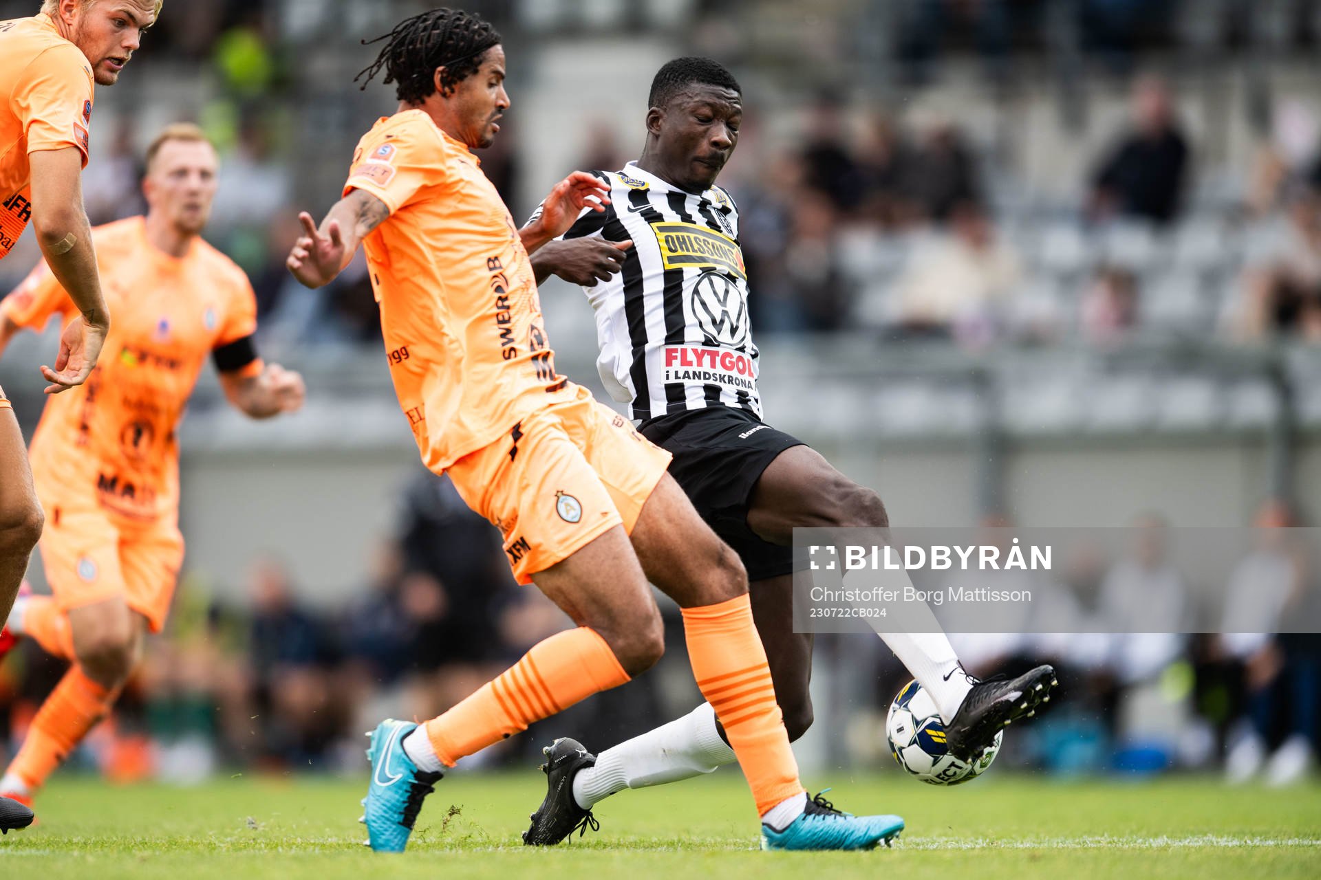AFC Eskilstunas Ezekiel David Fryers och Landskronas