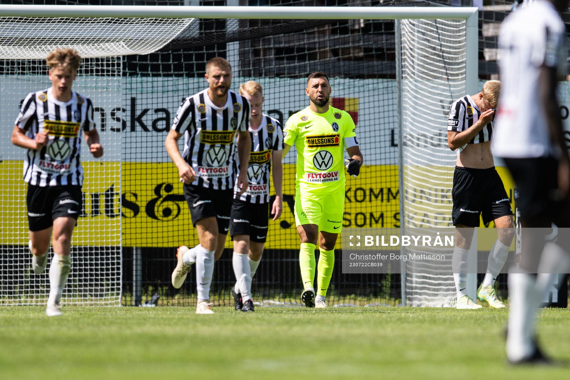 Landskronas målvakt Amr Kaddoura deppar